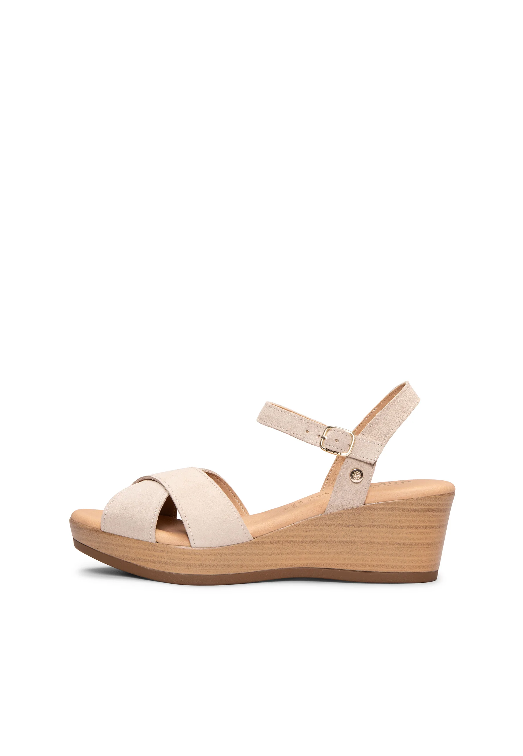 MAR - Cuñas Ligeras de tiras cruzadas BEIGE - Image 6