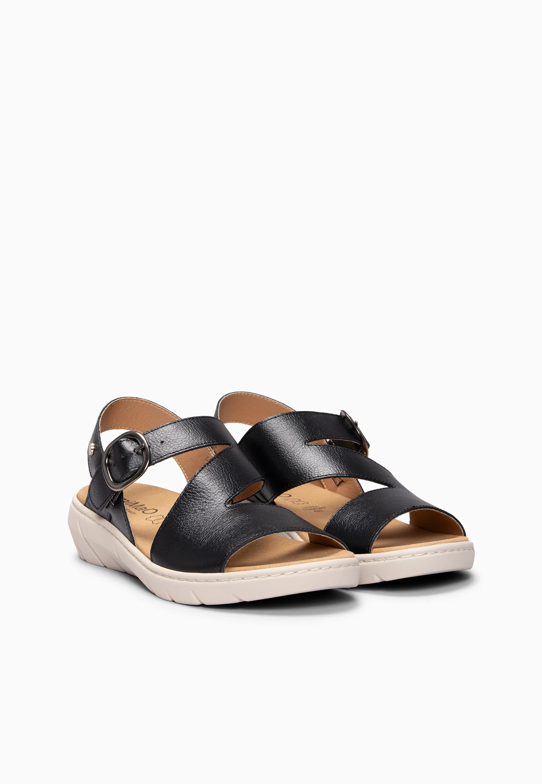 NATURA – Sandalias con plantilla Extraíble NEGRO - Image 7