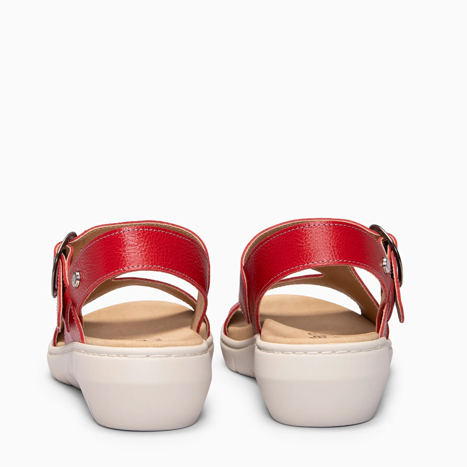 NATURA – Sandalias con plantilla Extraíble ROJO - Image 6