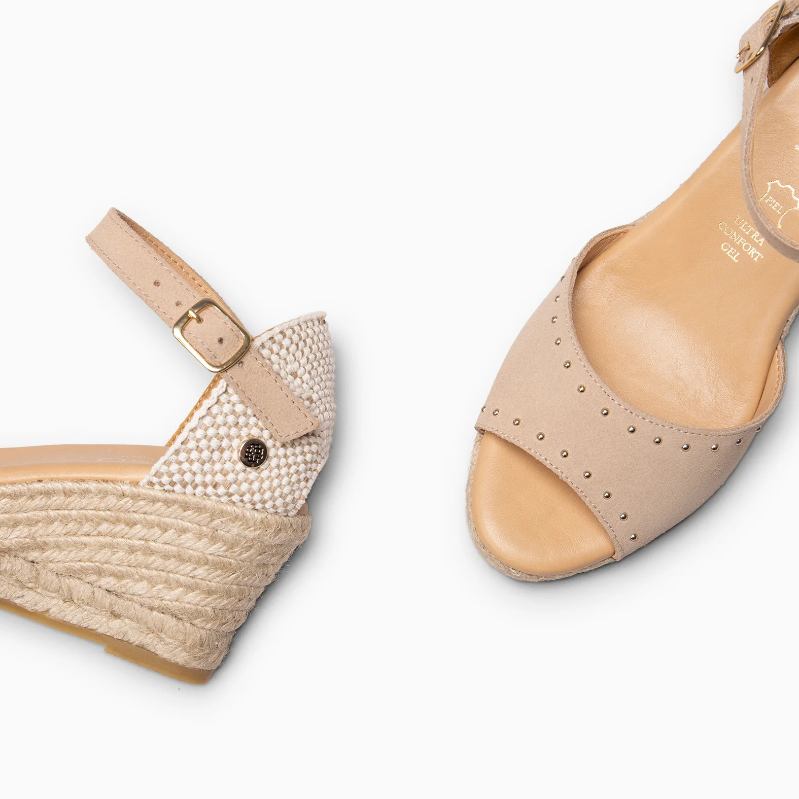 SAONA - Cuñas de esparto peep toe BEIGE - Image 10