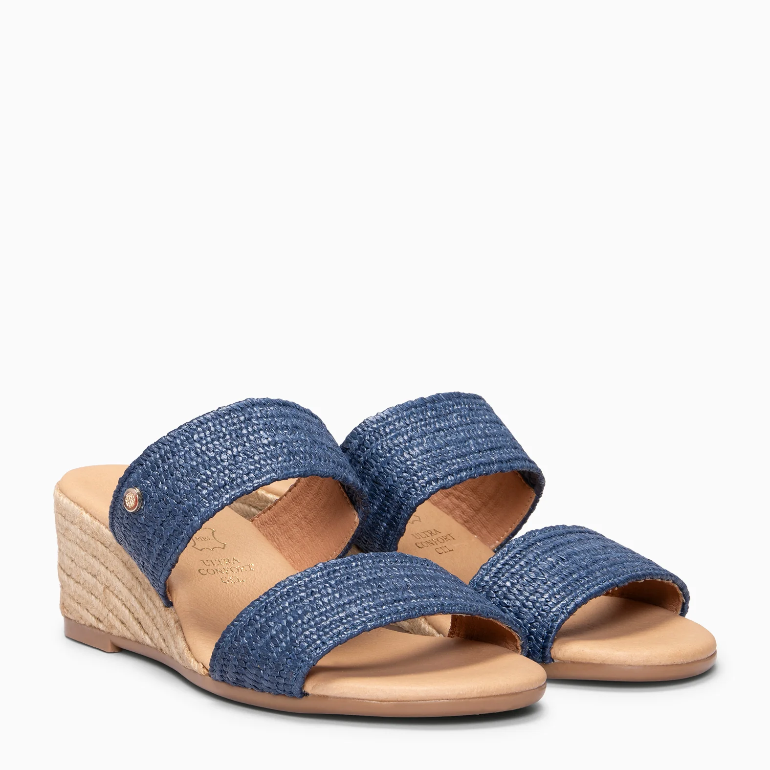 LIRA - Mules de cuña de esparto MARINO - Image 2