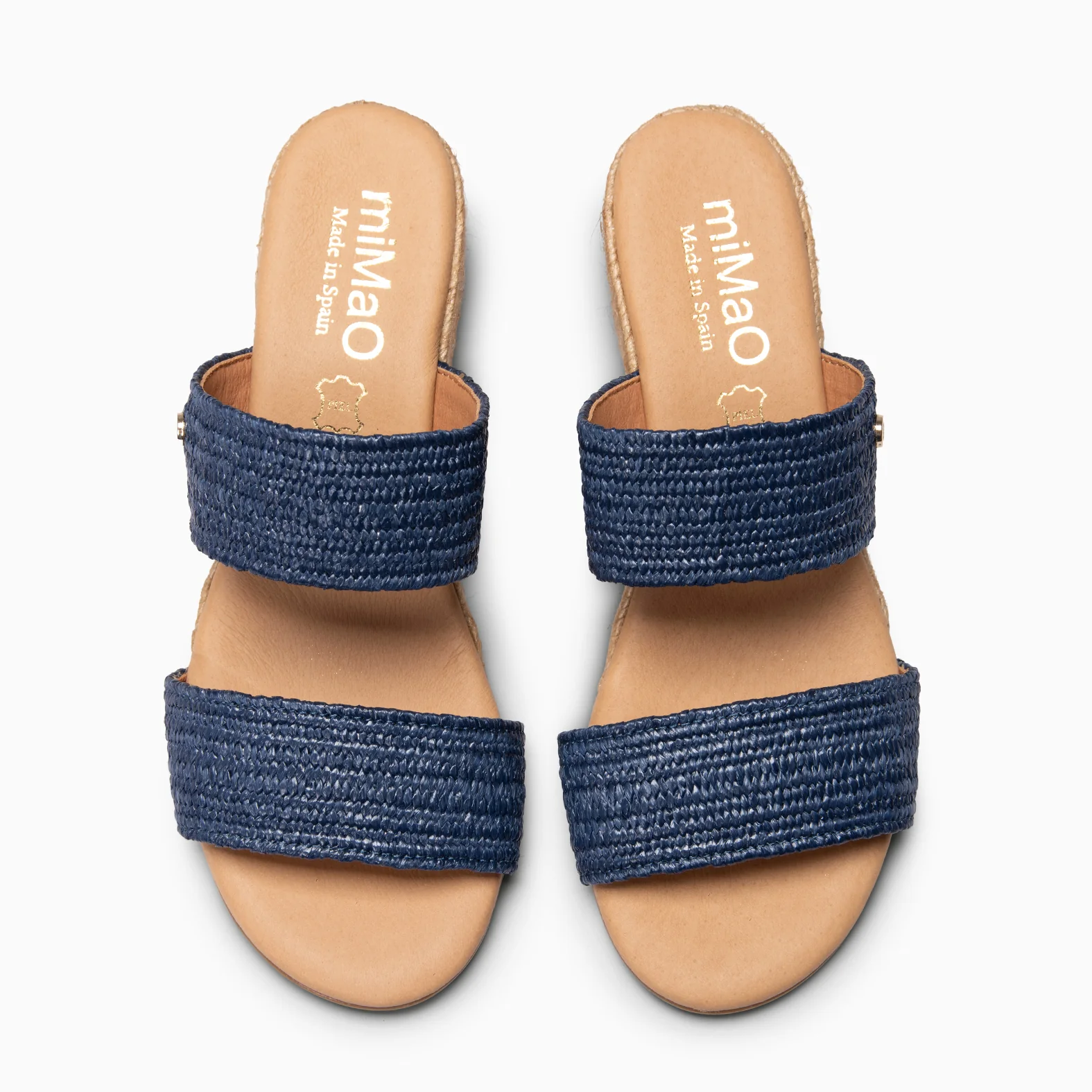 LIRA - Mules de cuña de esparto MARINO - Image 4