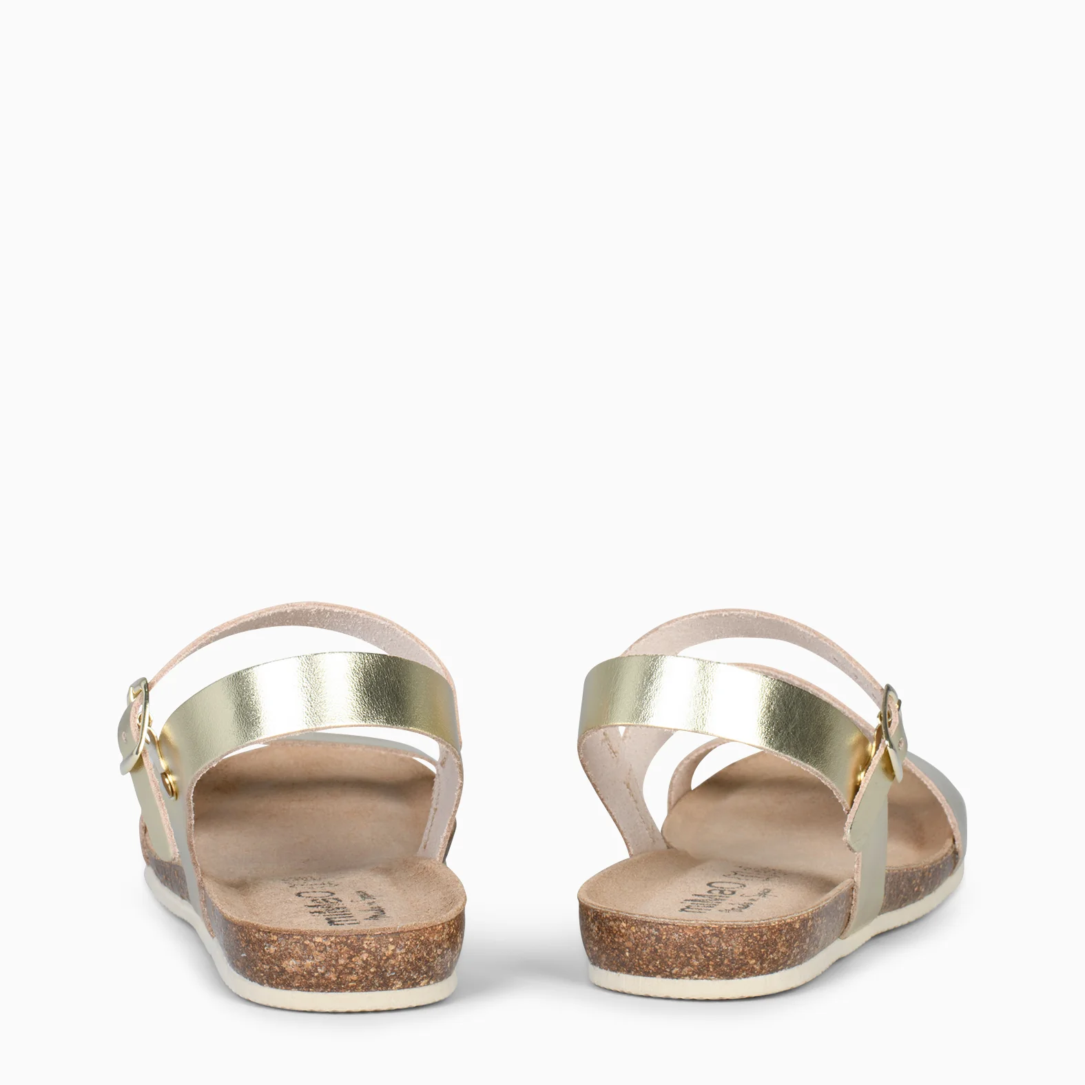 LIS - Sandalias BIO de piel de Vaquetilla PLATINO - Image 5
