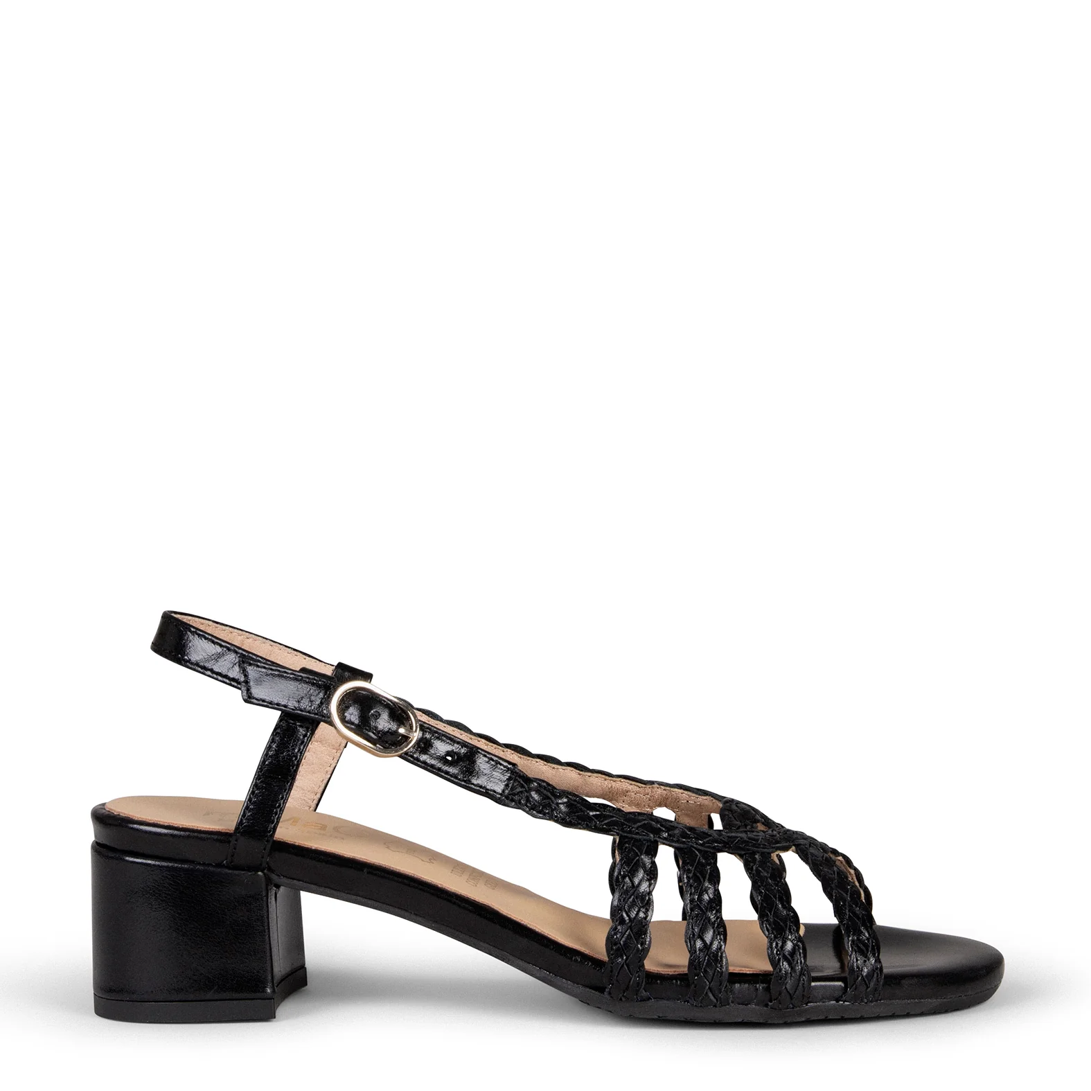 LINA - Sandalias de tacón ancho NEGRO - Image 3