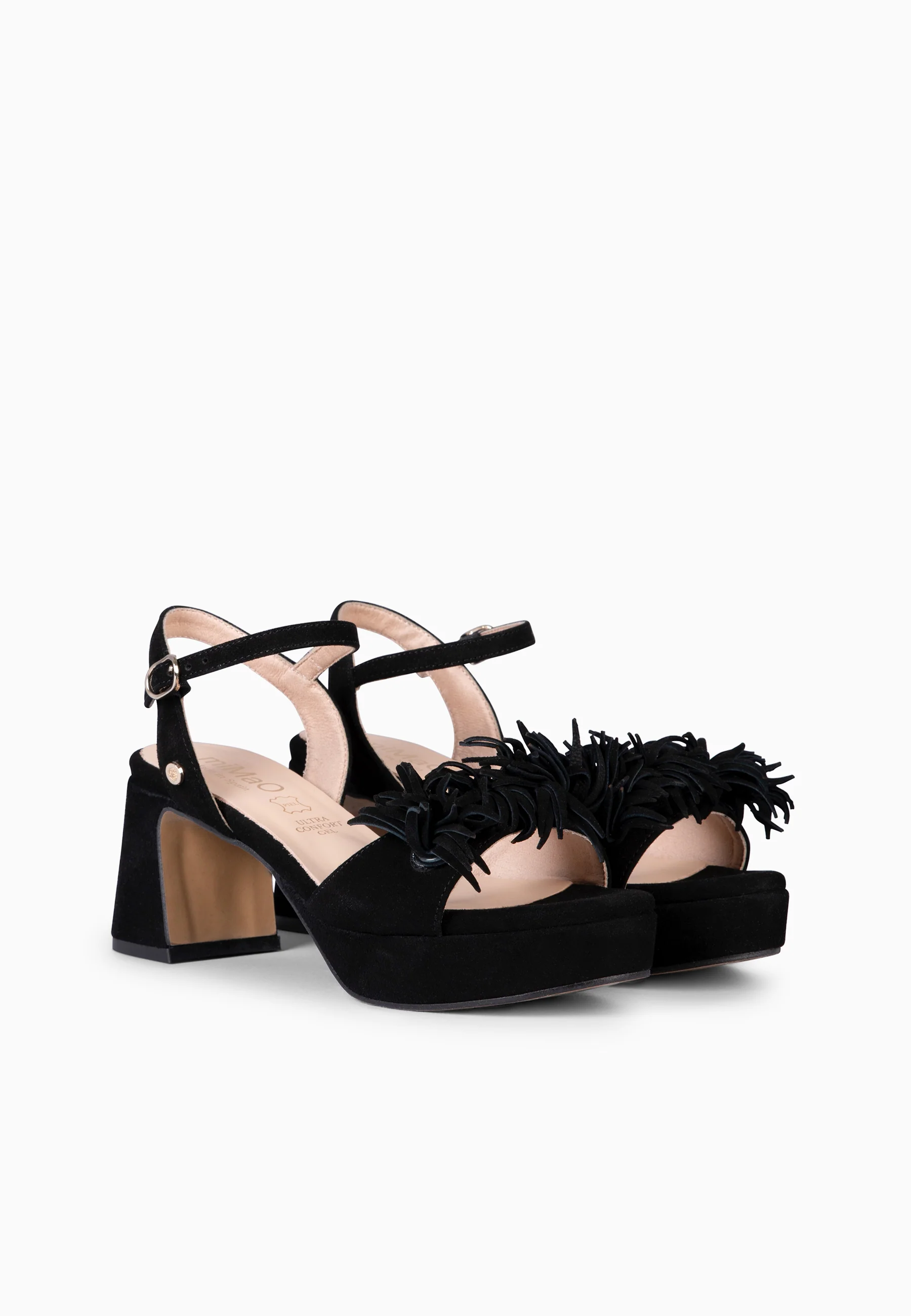 POMPÓN - Sandalias de tacón de vestir NEGRO - Image 7