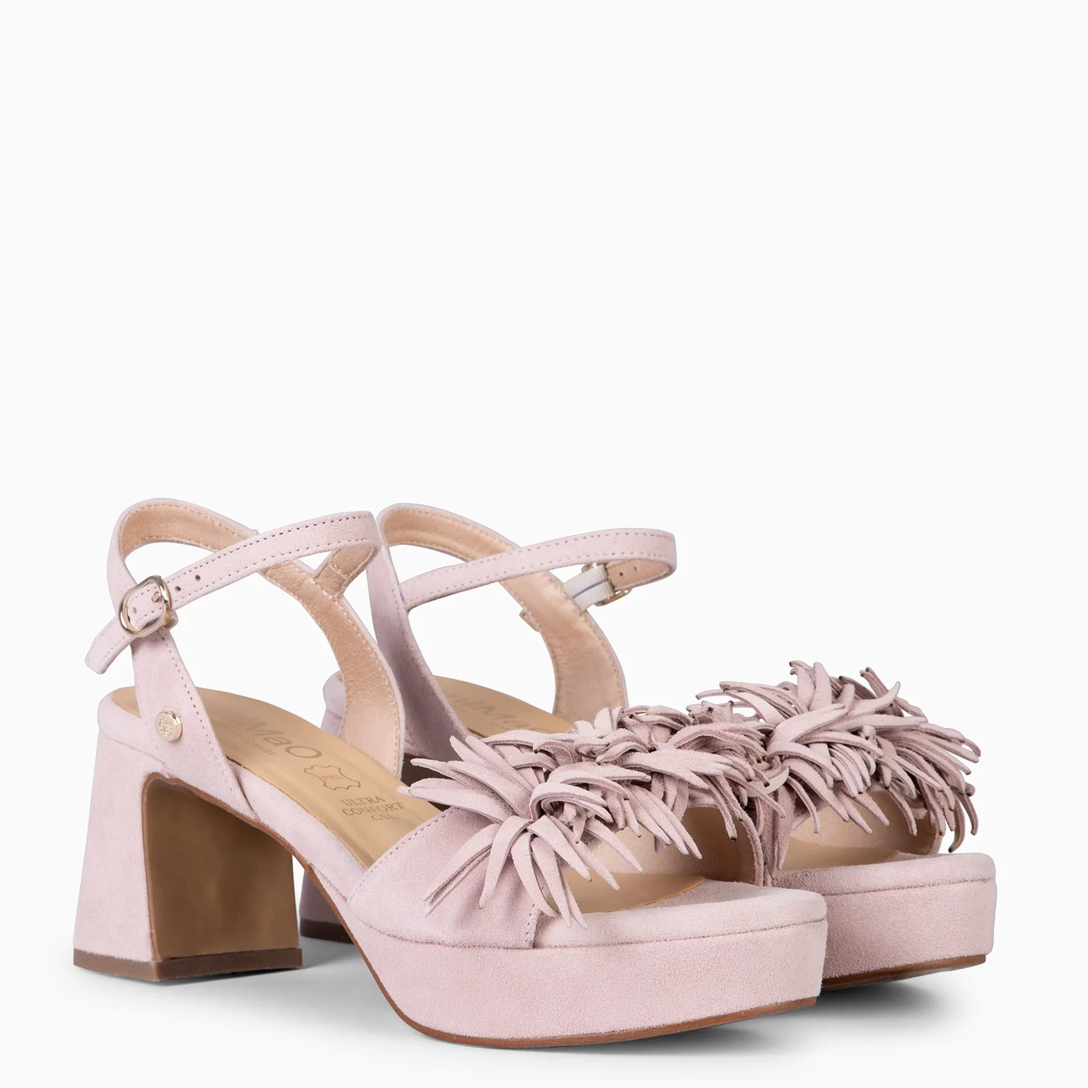POMPÓN - Sandalias de tacón de vestir ROSA CLARO - Image 2