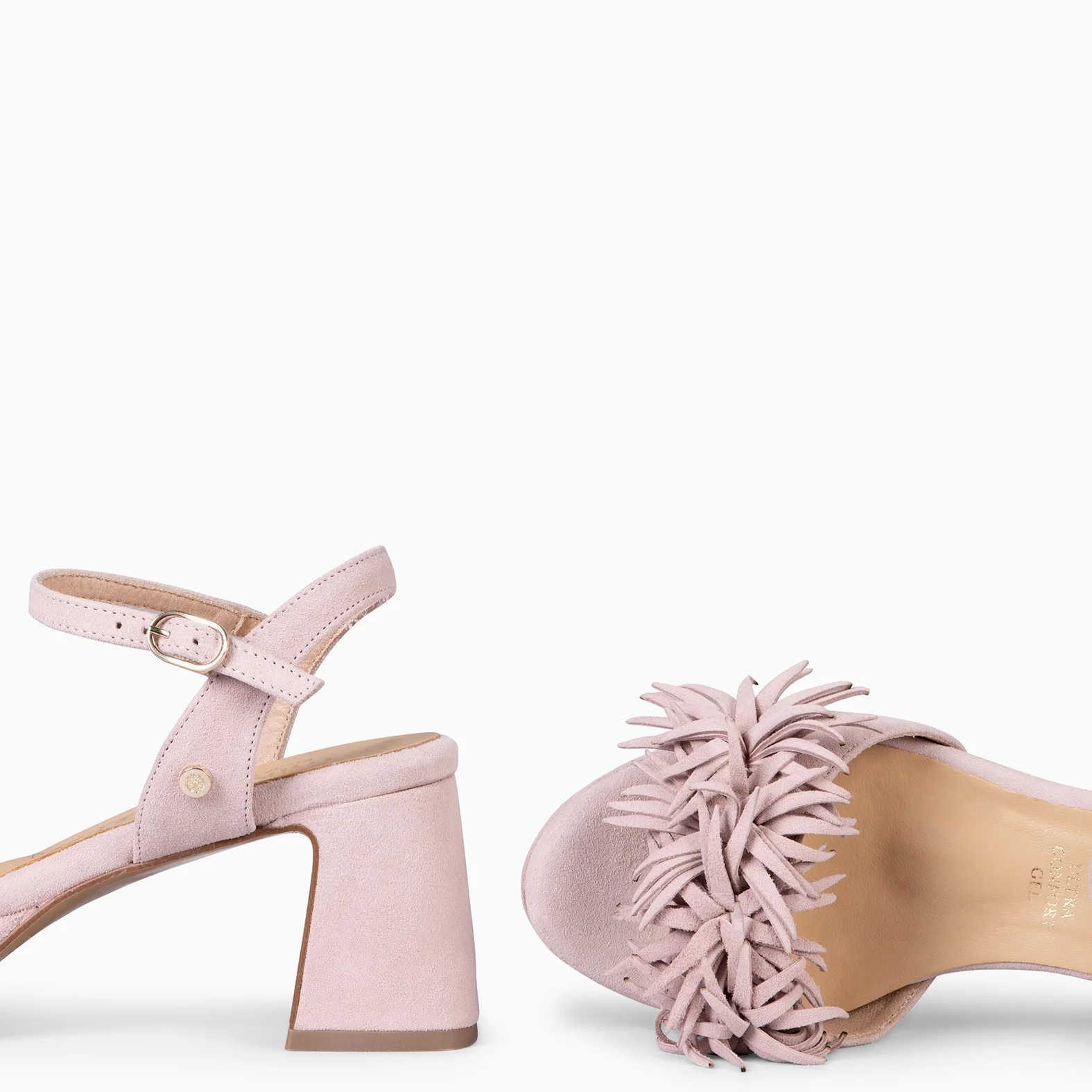 POMPÓN - Sandalias de tacón de vestir ROSA CLARO - Image 9