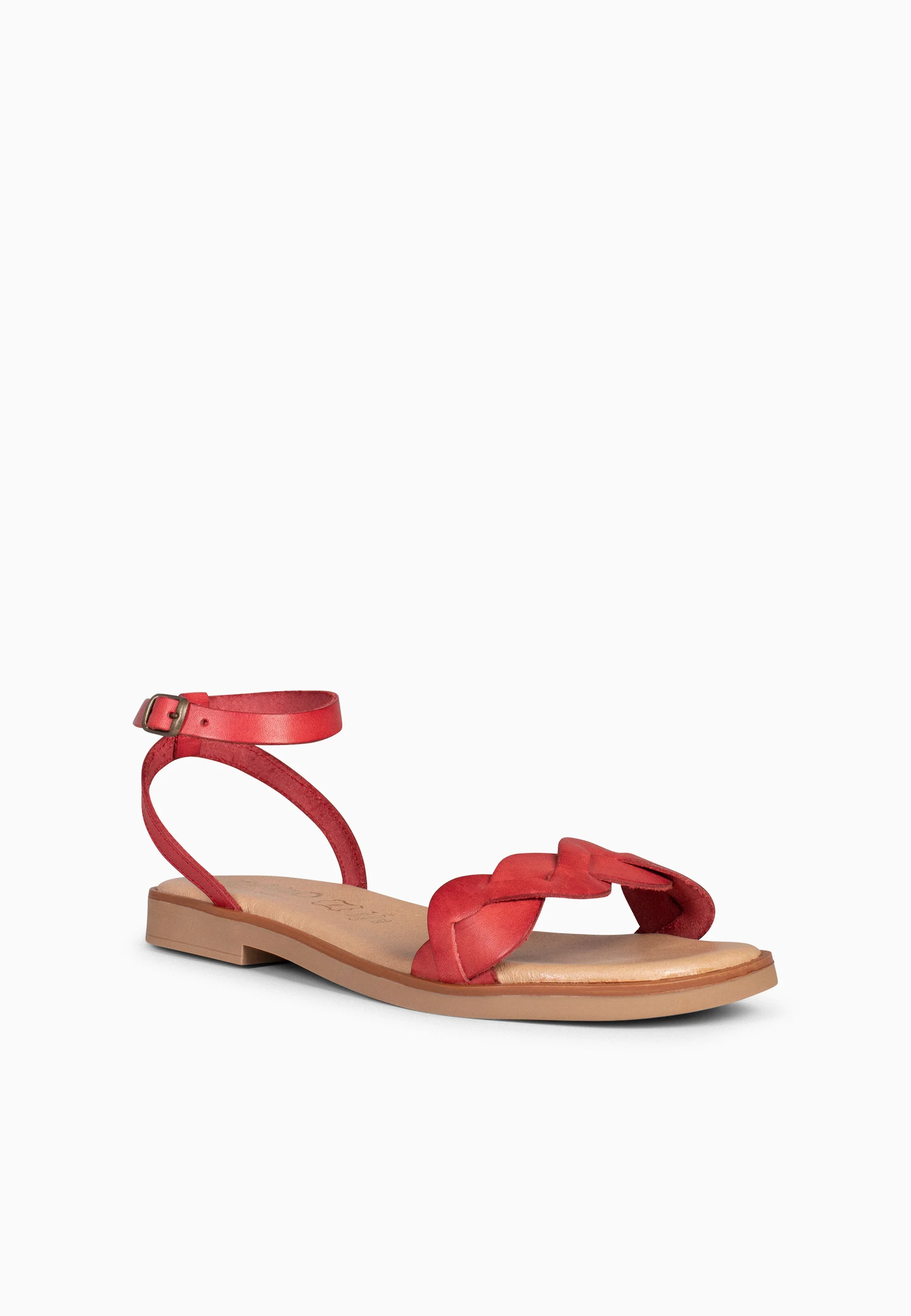 ARECA - Sandalias Planas Mujer ROJO - Image 11