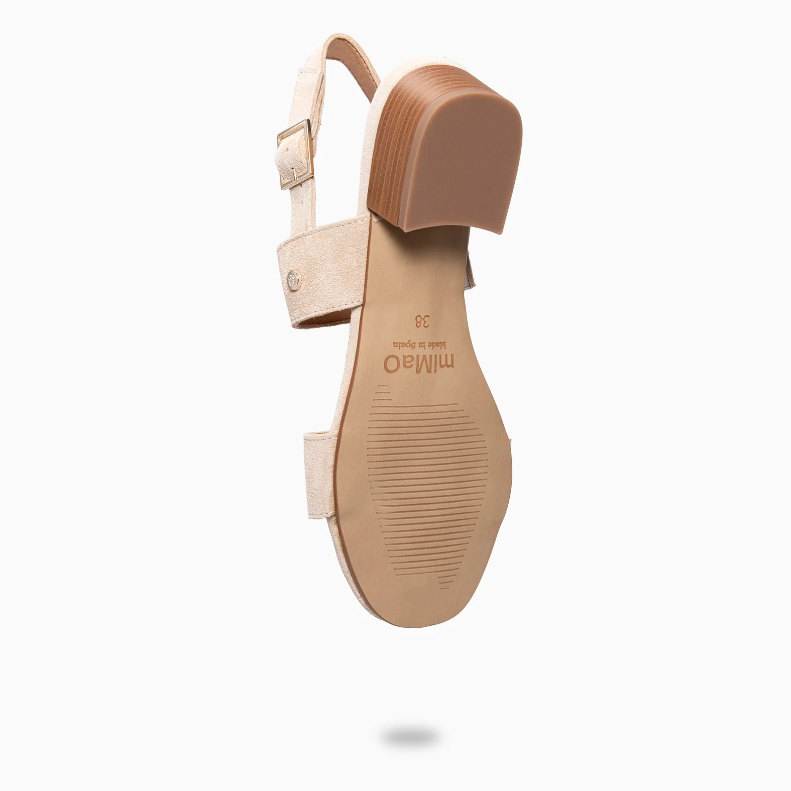 SIA - Sandalias de tacón ancho BEIGE - Image 9