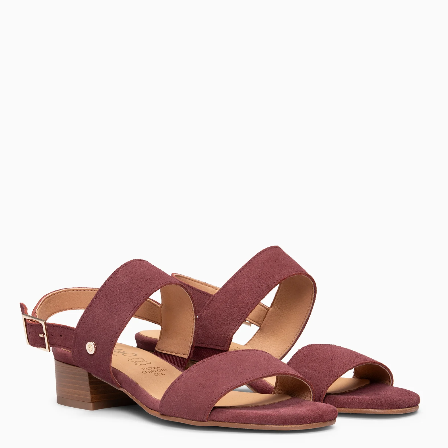 SIA - Sandalias de tacón ancho BURDEOS - Image 3