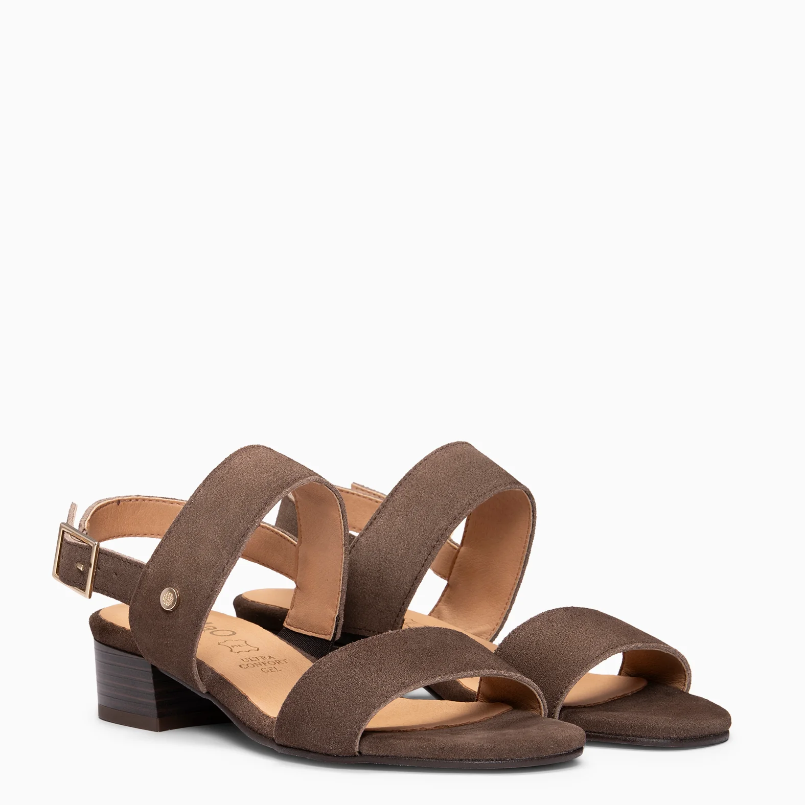 SIA - Sandalias de tacón ancho MARRON - Image 2