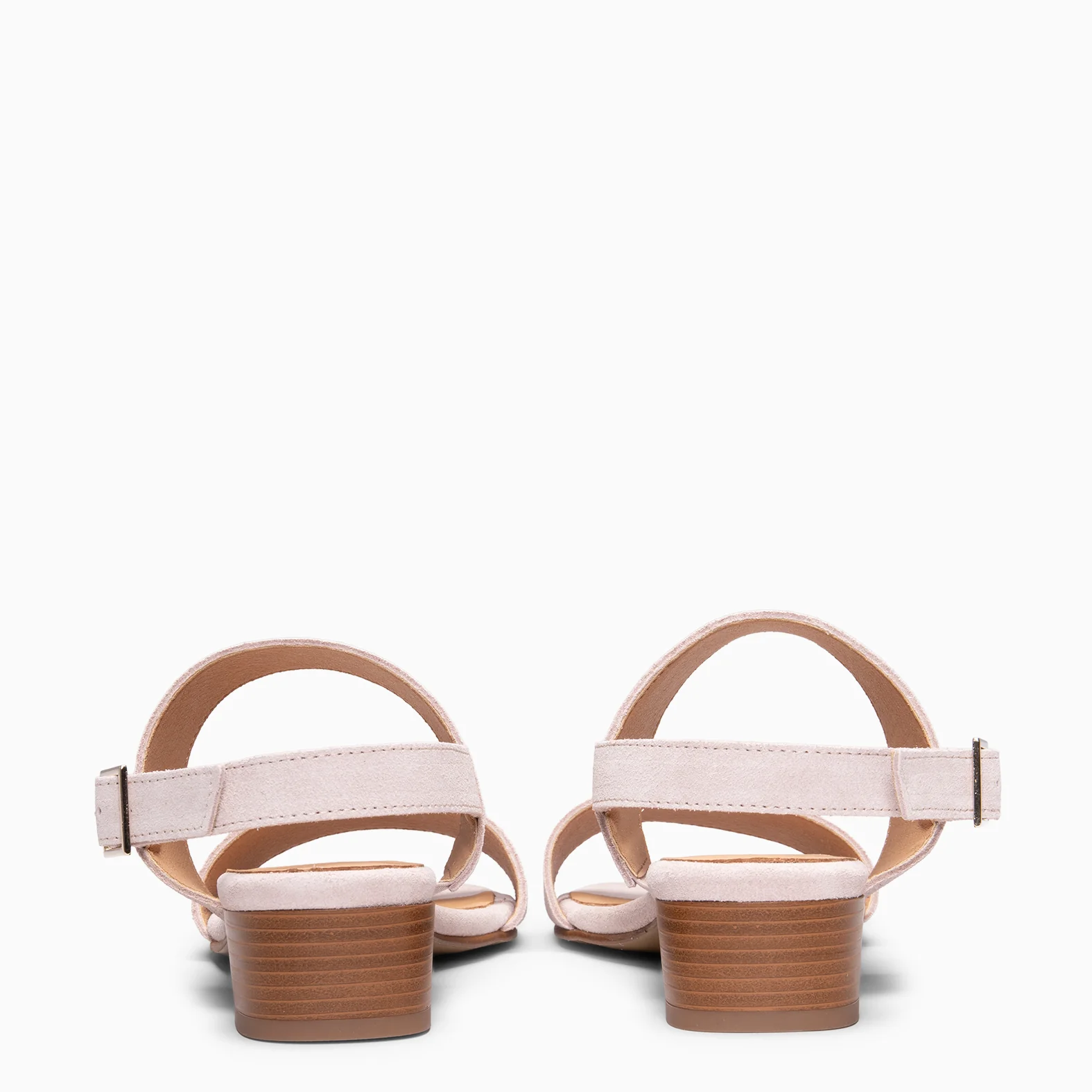 SIA - Sandalias de tacón ancho NUDE - Image 5