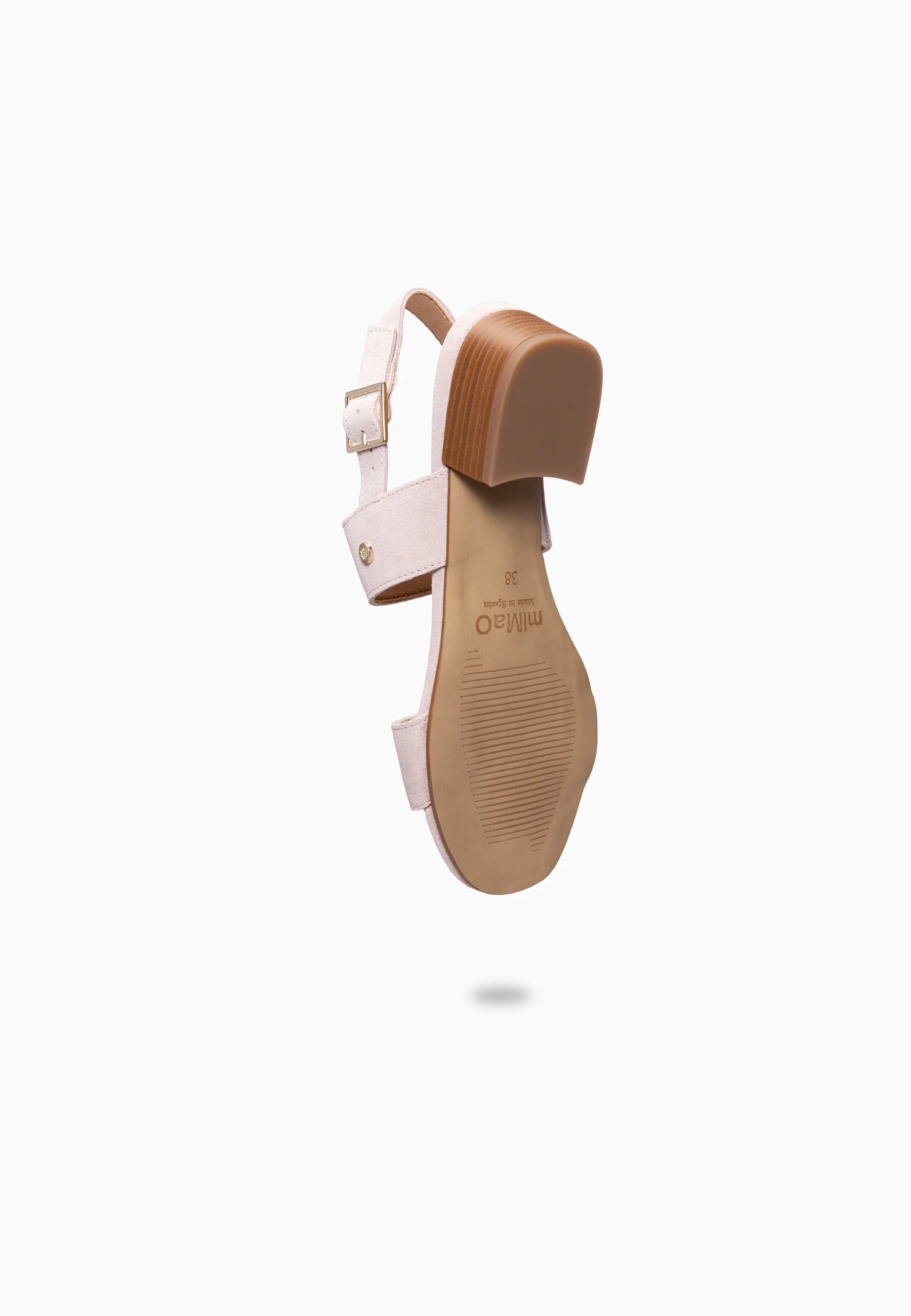 SIA - Sandalias de tacón ancho NUDE - Image 8