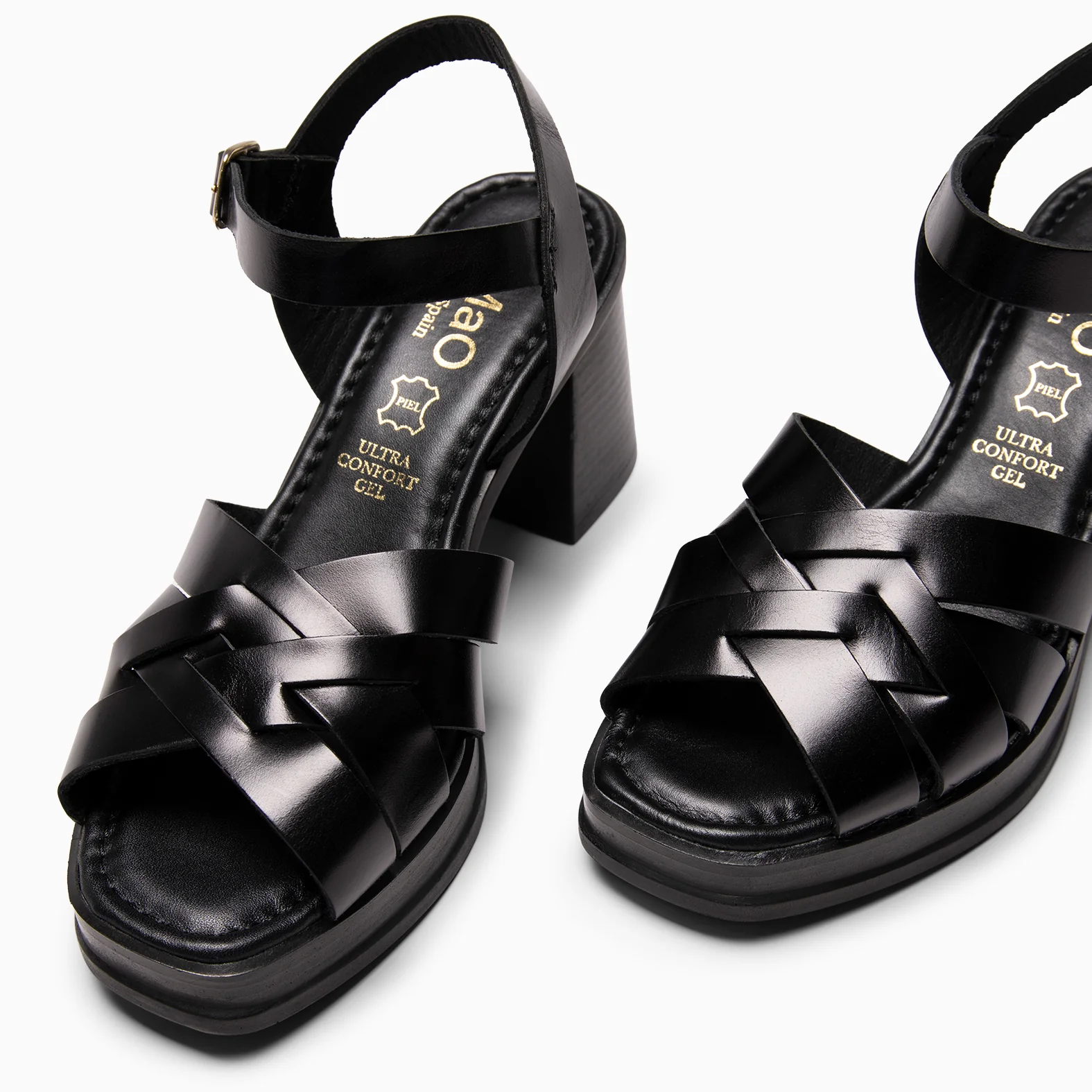 SAMOA - Sandalia casual de tacón ancho NEGRO - Image 10