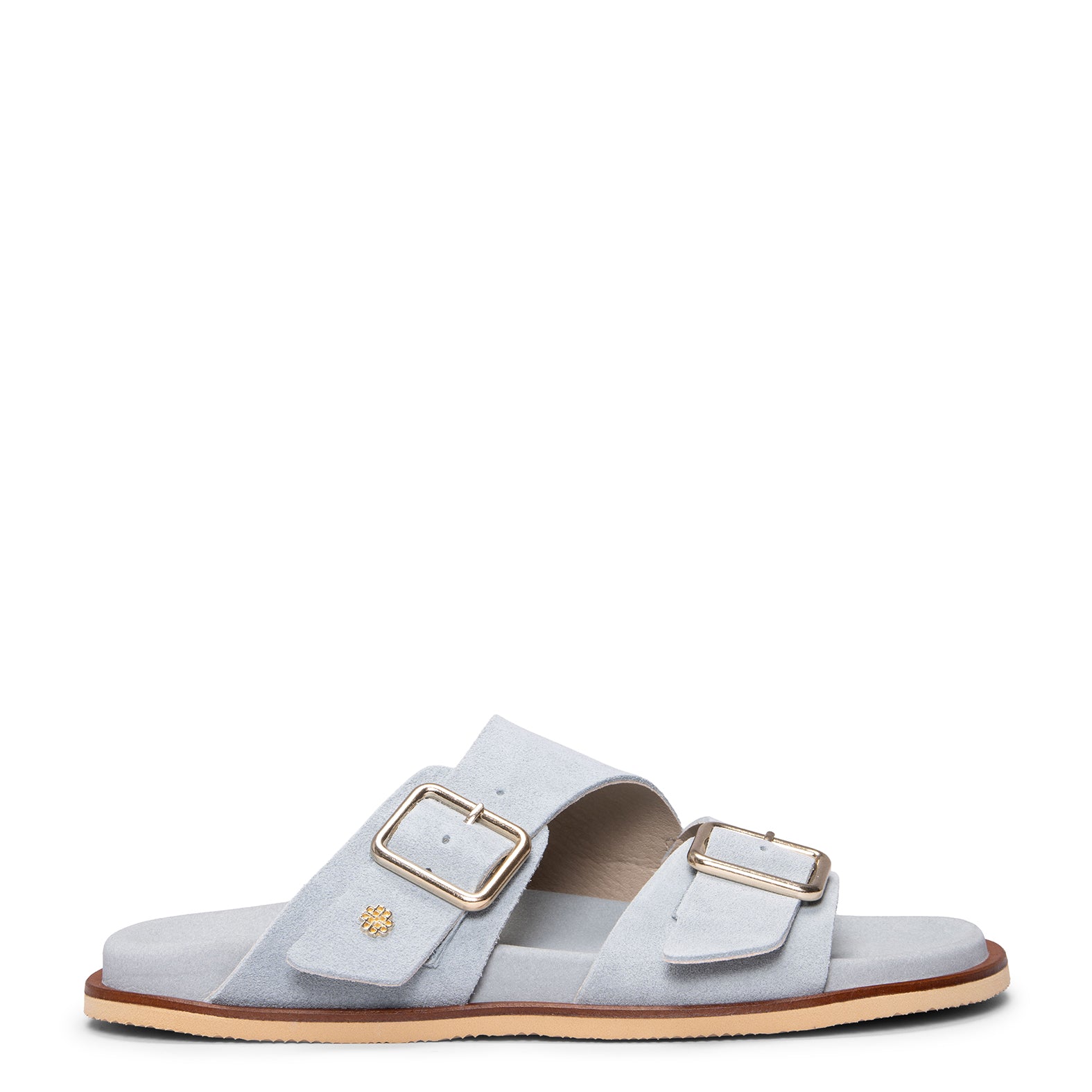 FRIDA - Sandalias tipo pala de ante AZUL - Image 3