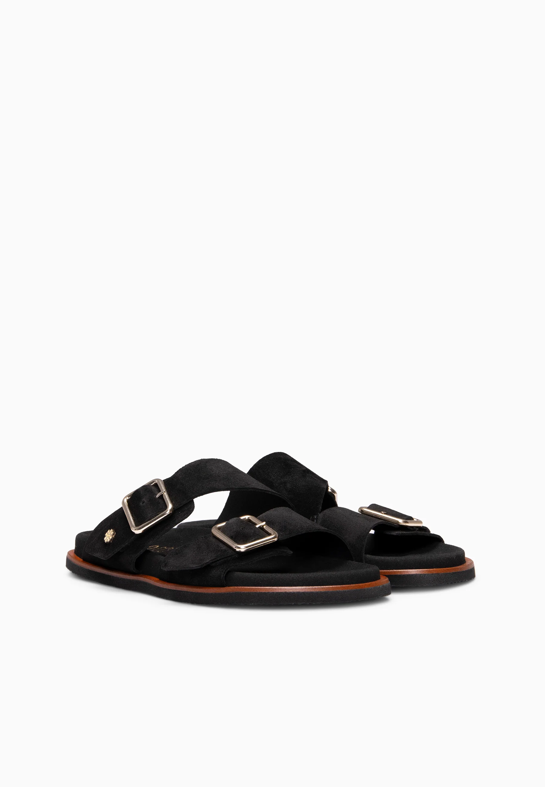 FRIDA - Sandalias tipo pala de ante NEGRO - Image 7