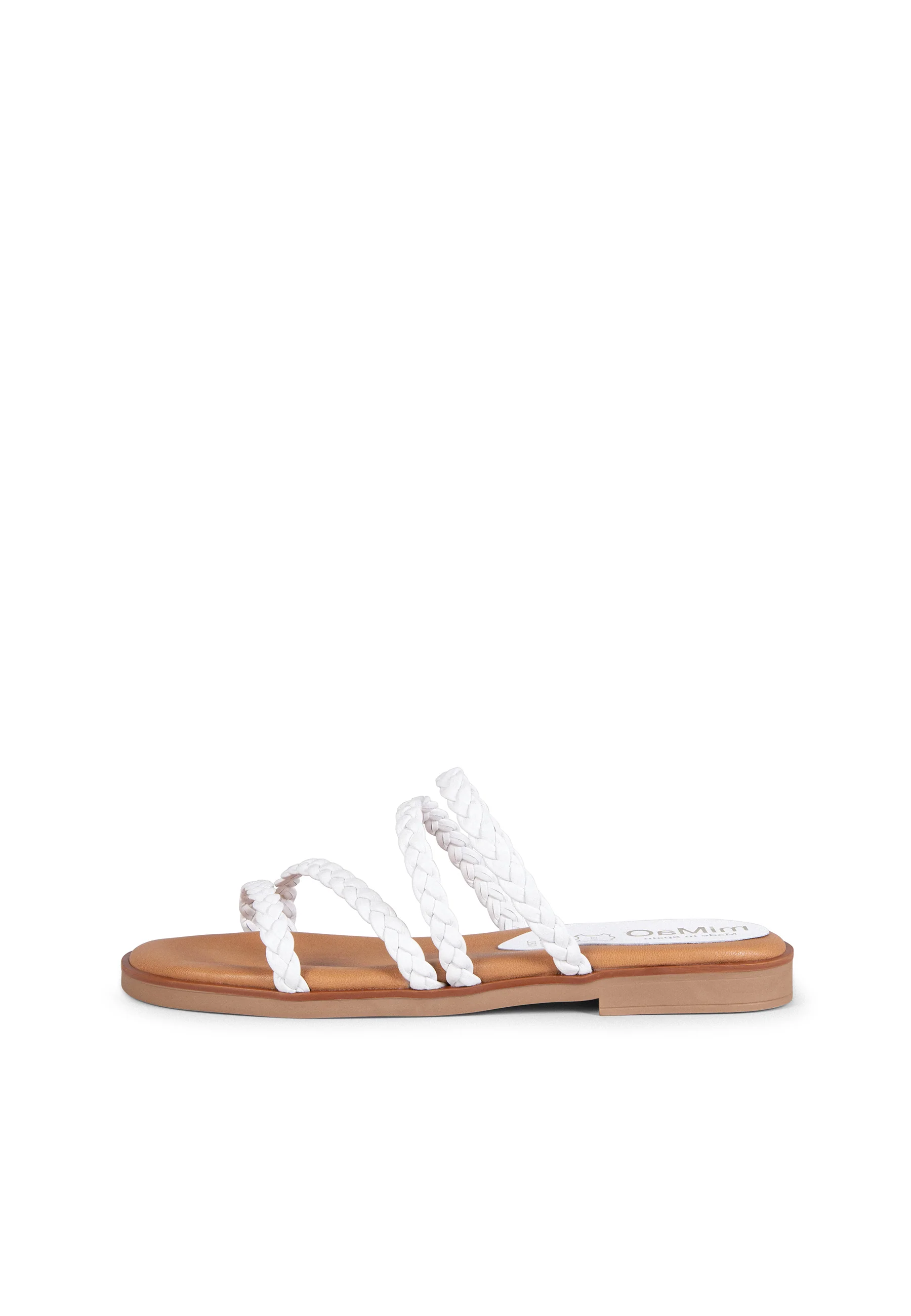 HIDRA - Sandalias planas trenzadas BLANCO - Image 6