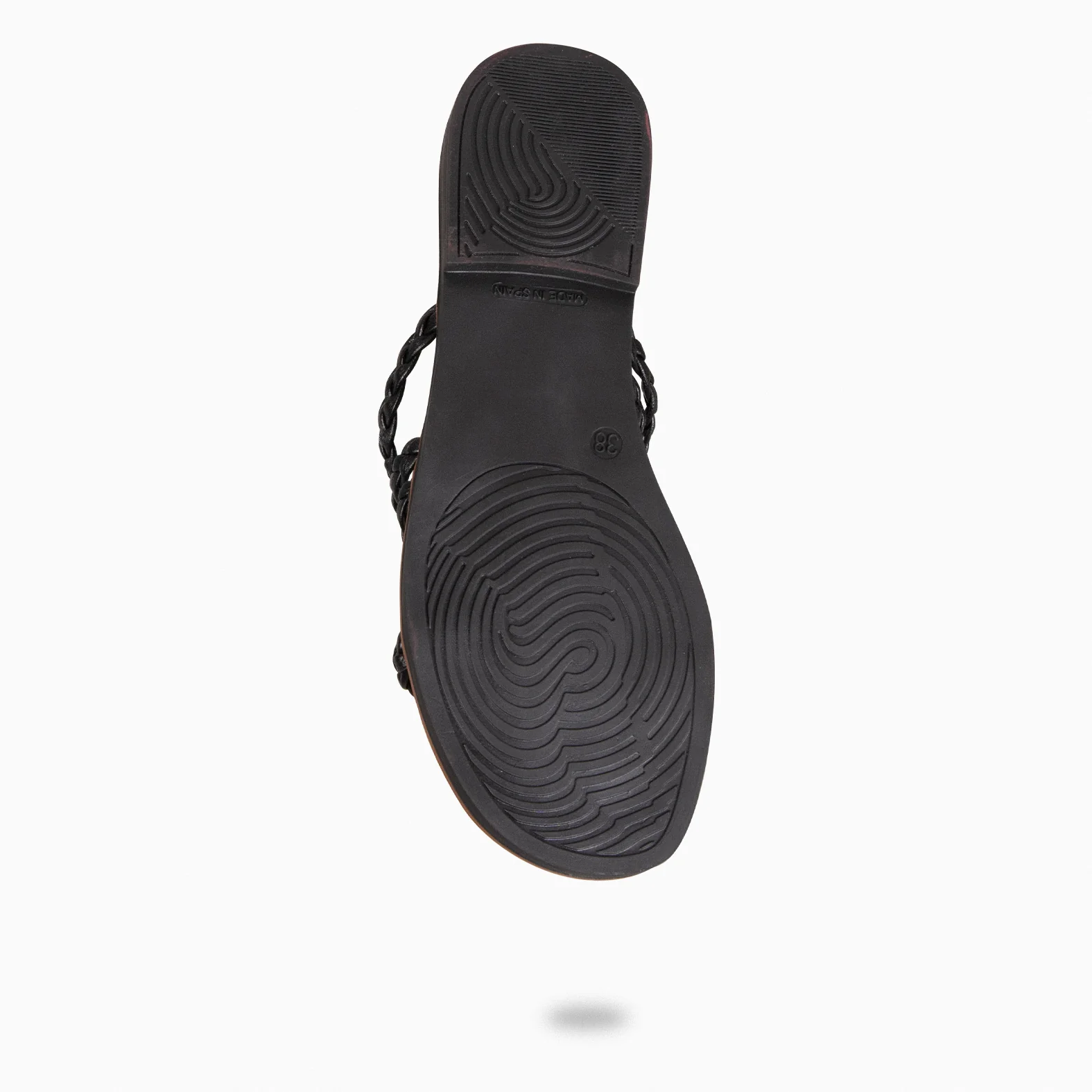 HIDRA - Sandalias planas trenzadas NEGRO - Image 10