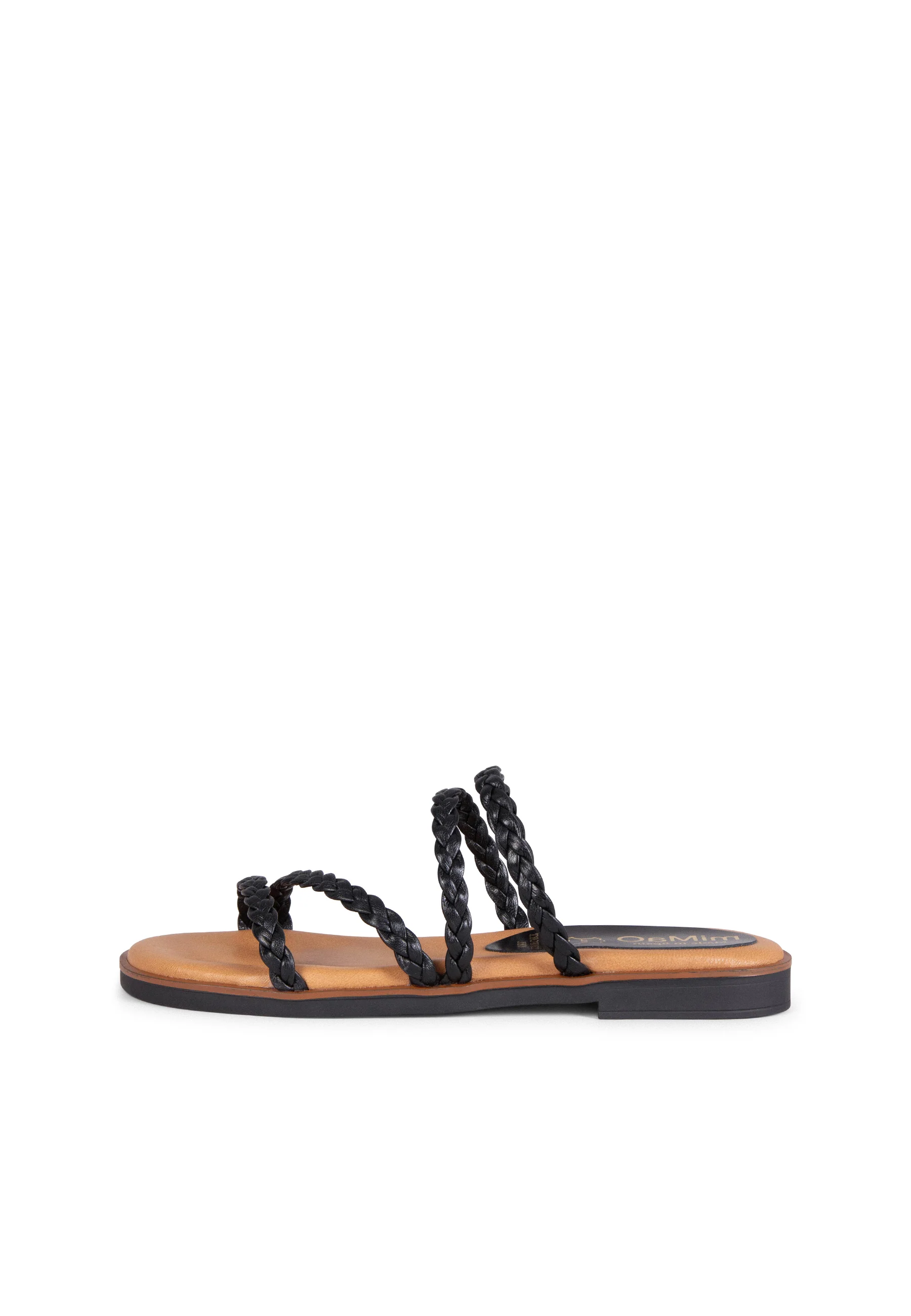 HIDRA - Sandalias planas trenzadas NEGRO - Image 6