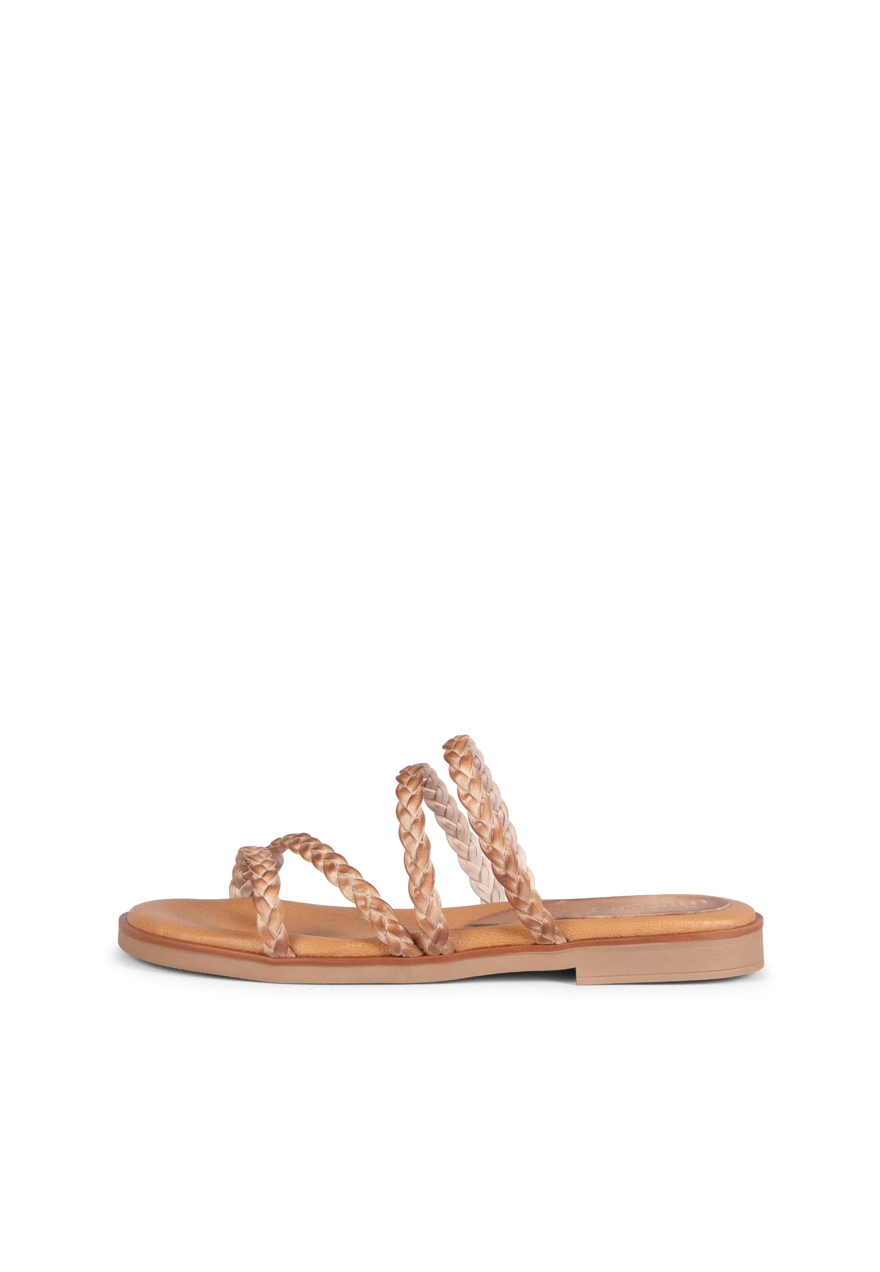 HIDRA - Sandalias planas trenzadas TAUPE - Image 6