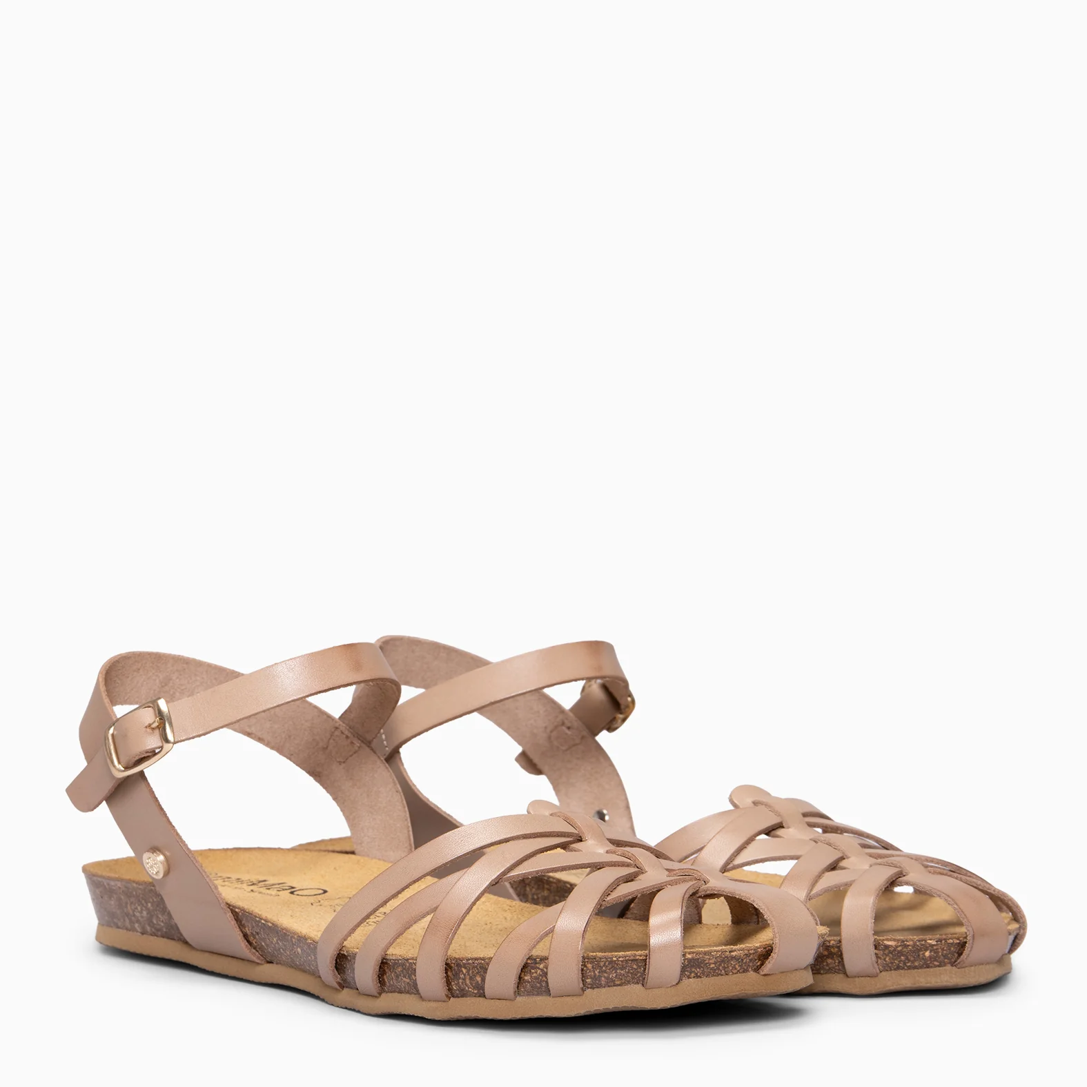 BEACH - Sandalias planas de tiras TAUPE - Image 2