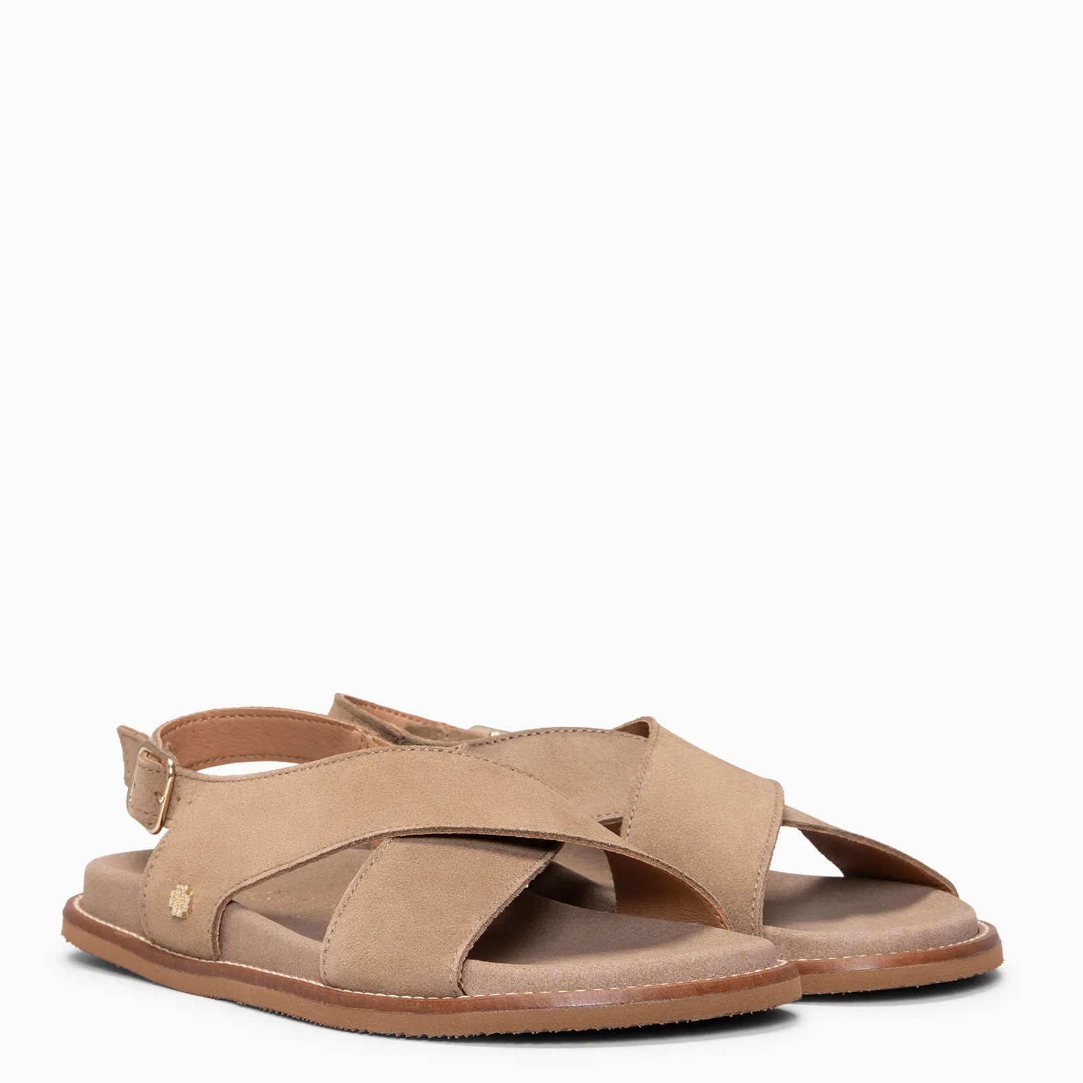 COIBA - Sandalias tipo pala de ante TAUPE - Image 2