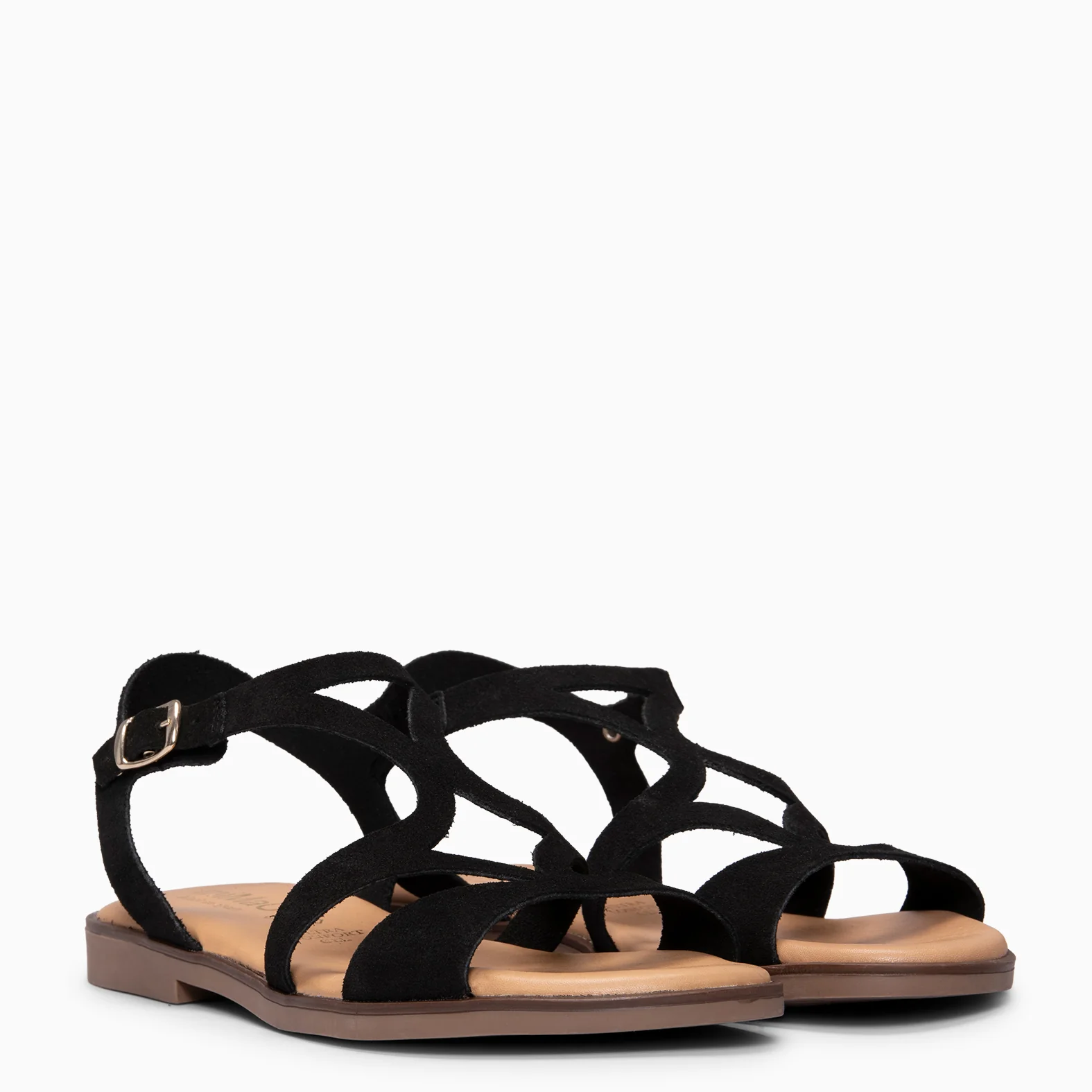 BAMBÚ - Sandalias Planas NEGRO - Image 2