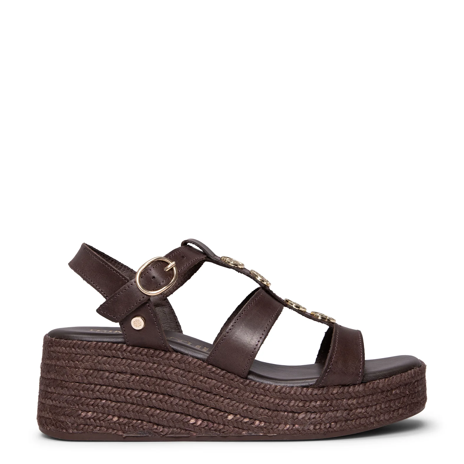 DANAE - Sandalias de plataforma de yute MARRON - Image 3