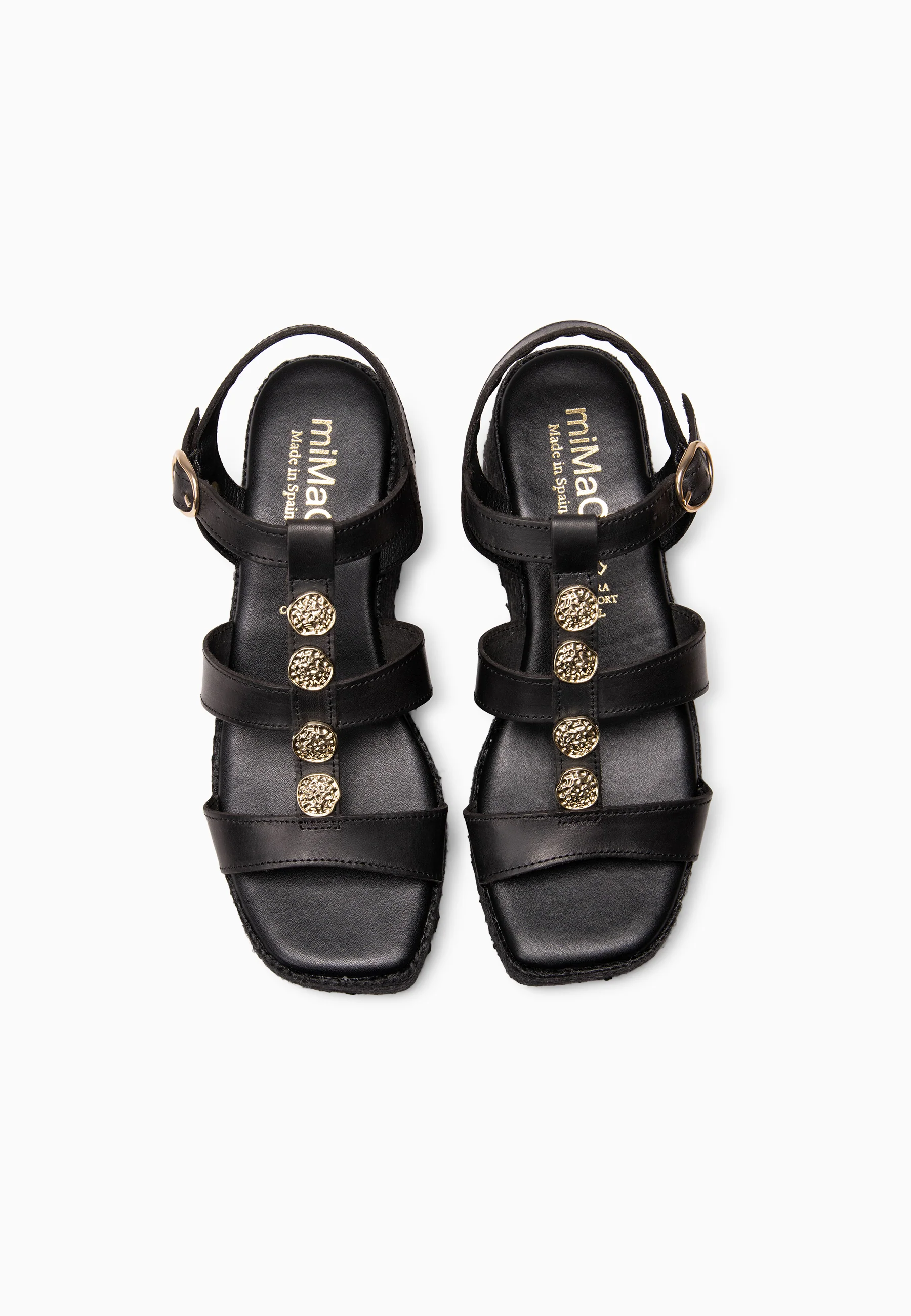 DANAE - Sandalias de plataforma de yute NEGRO - Image 8