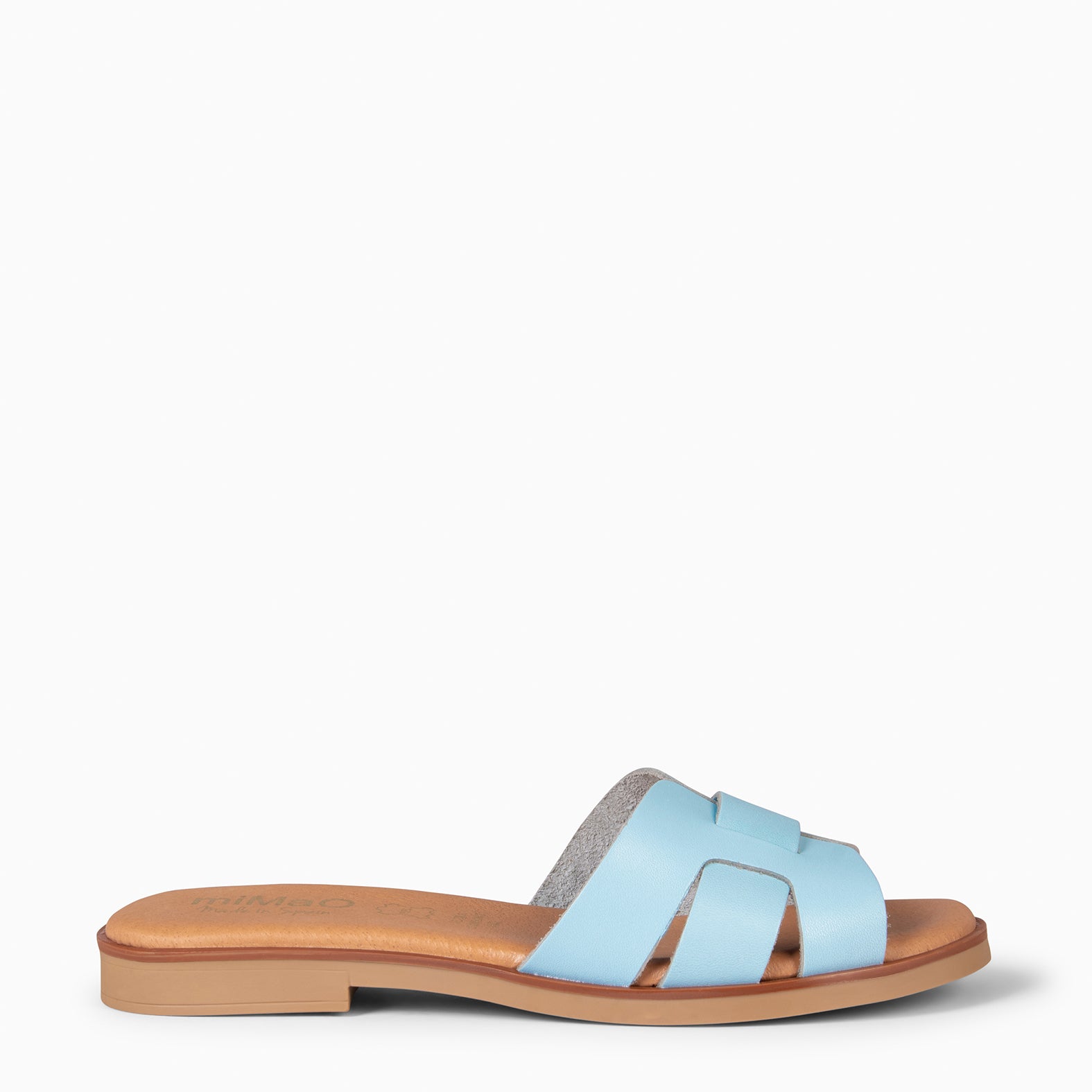 SIWA - Sandalia de piel AZUL