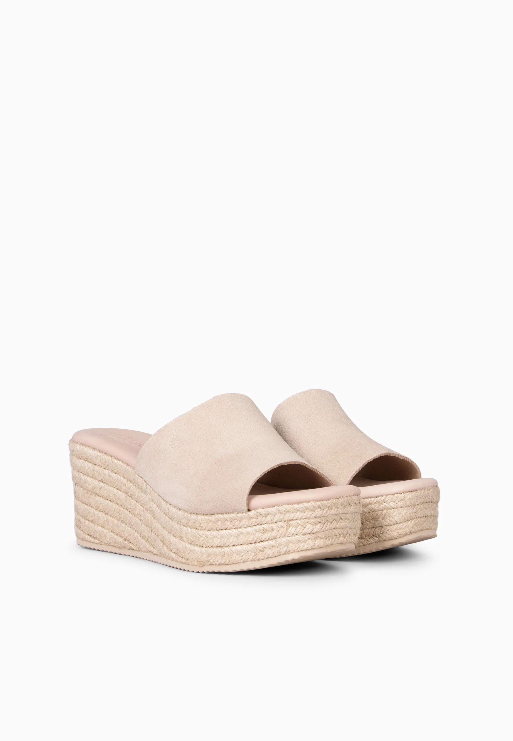 MAIRA - Cuñas con plataforma de esparto BEIGE - Image 7