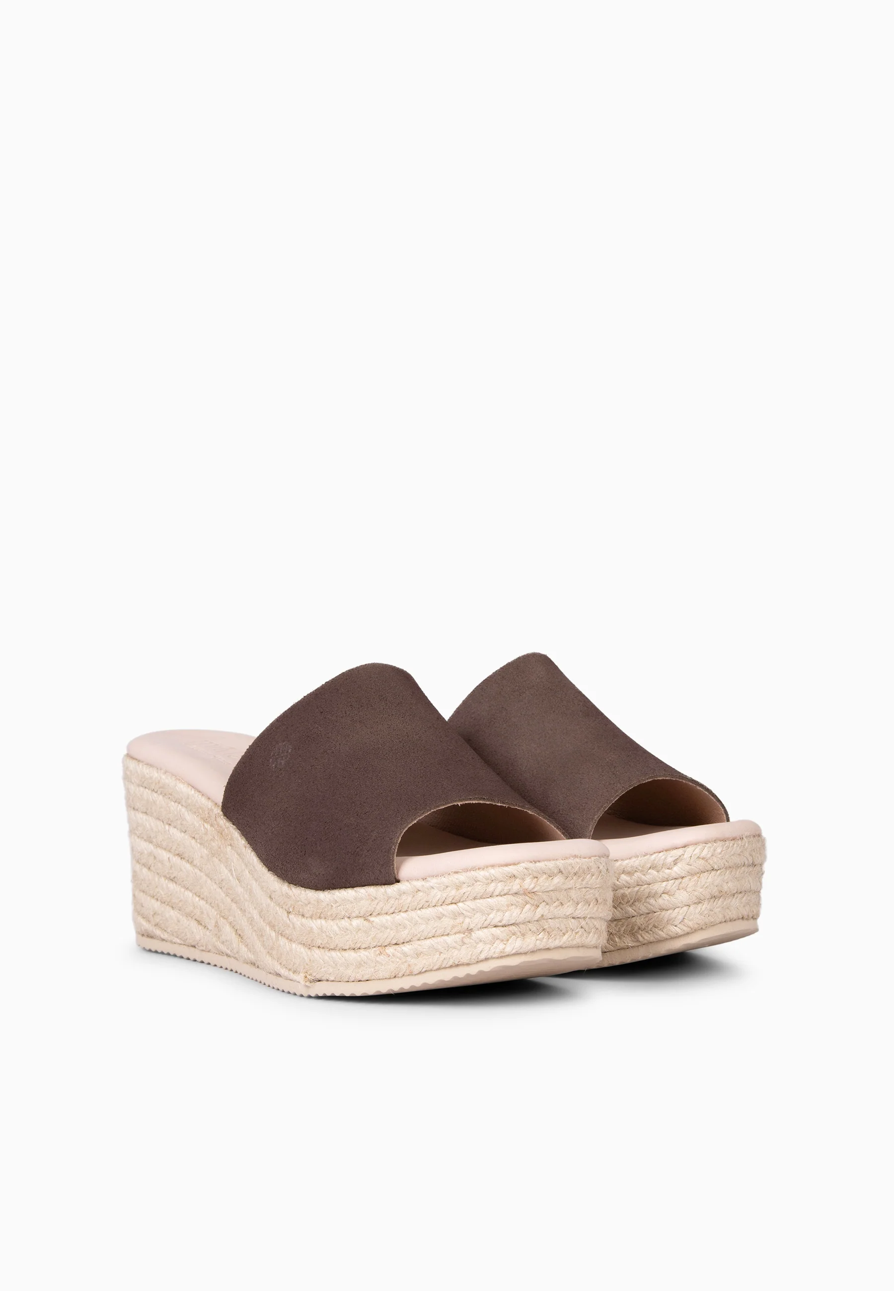 MAIRA - Cuñas con plataforma de esparto MARRON - Image 7