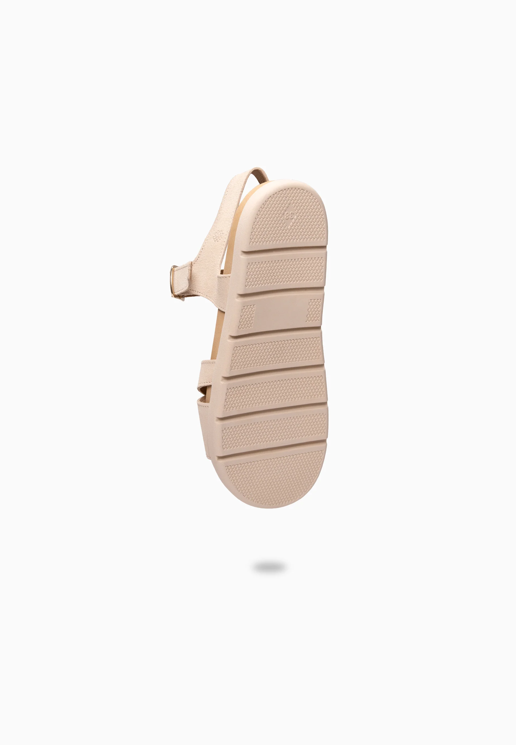 BRISA - Sandalias Baresoft de ante BEIGE - Image 8