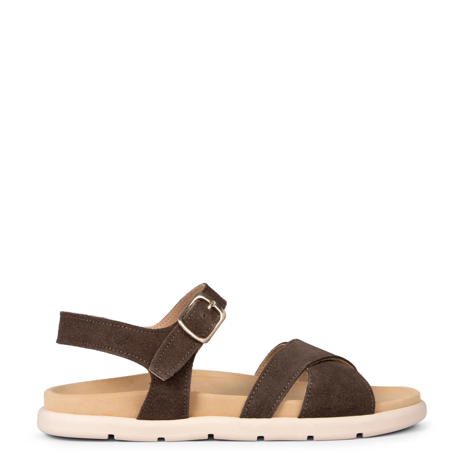 BRISA - Sandalias Baresoft de ante MARRÓN - Image 3