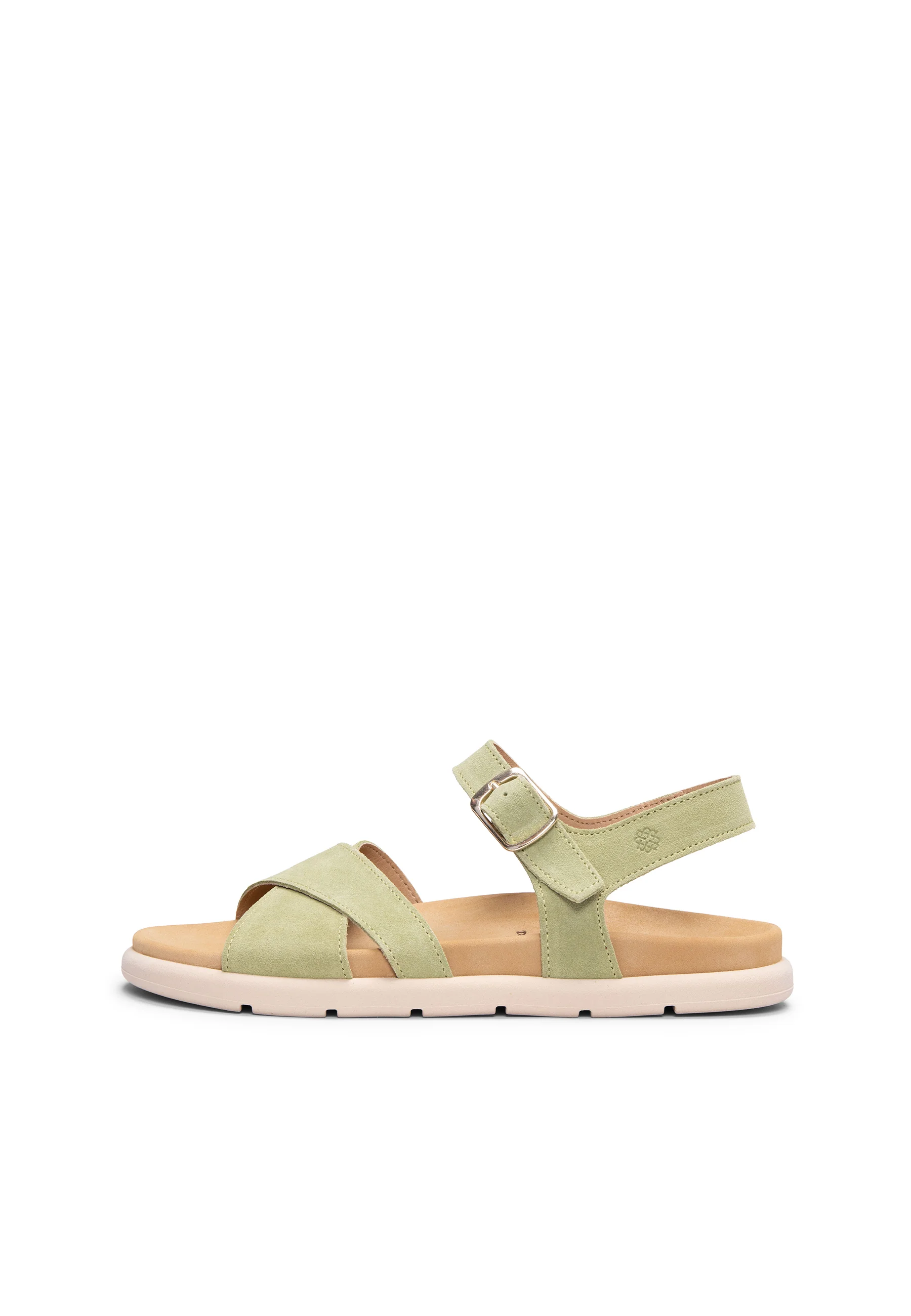 BRISA - Sandalias Baresoft de ante VERDE - Image 6
