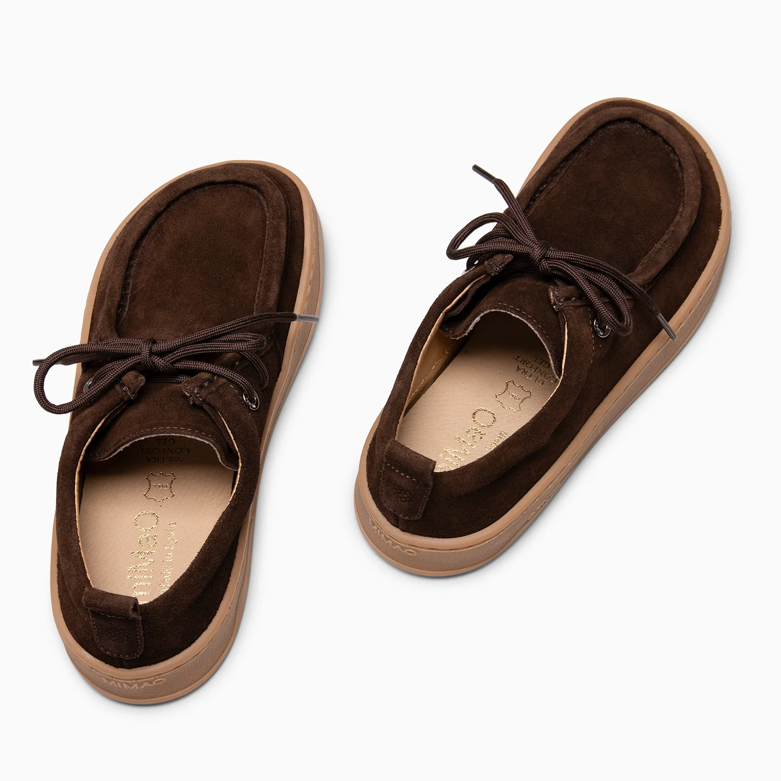 NIMBO - Mocasines de cordones Baresoft MARRON - Image 4