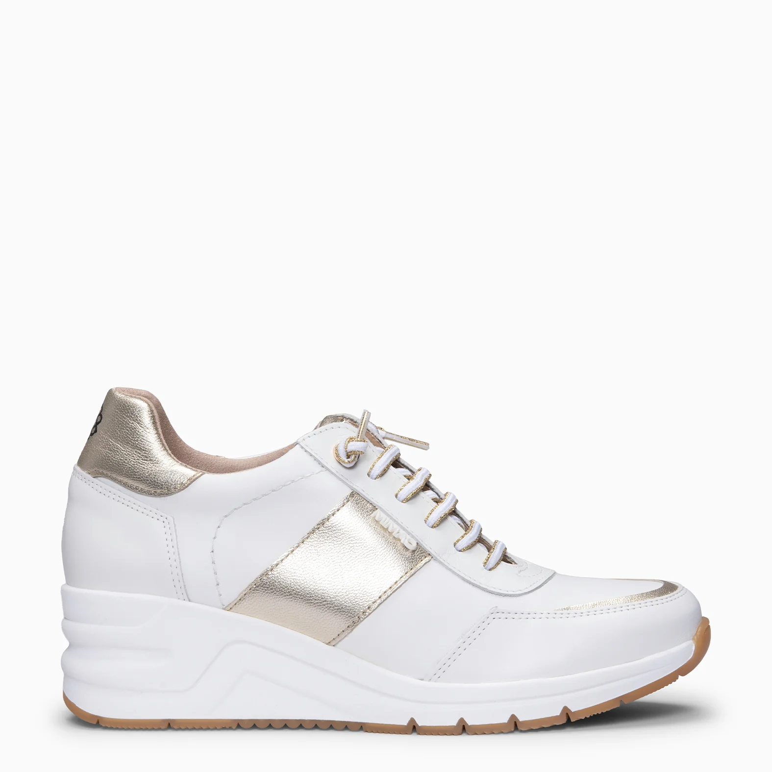 ANNECY - Zapatillas con cuña BLANCO ORO
