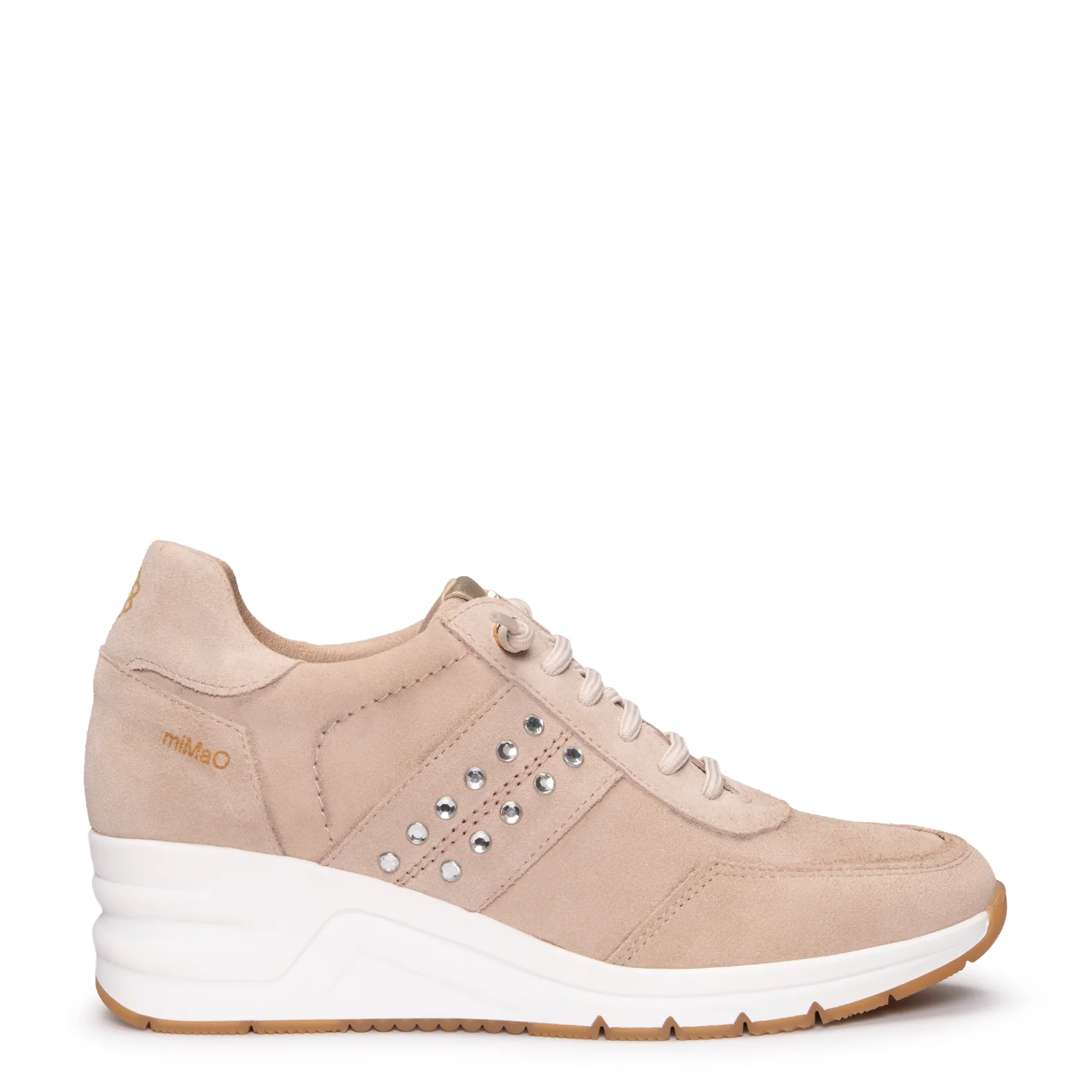METZ - Zapatillas con cuña de ante ROSA CLARO - Image 3