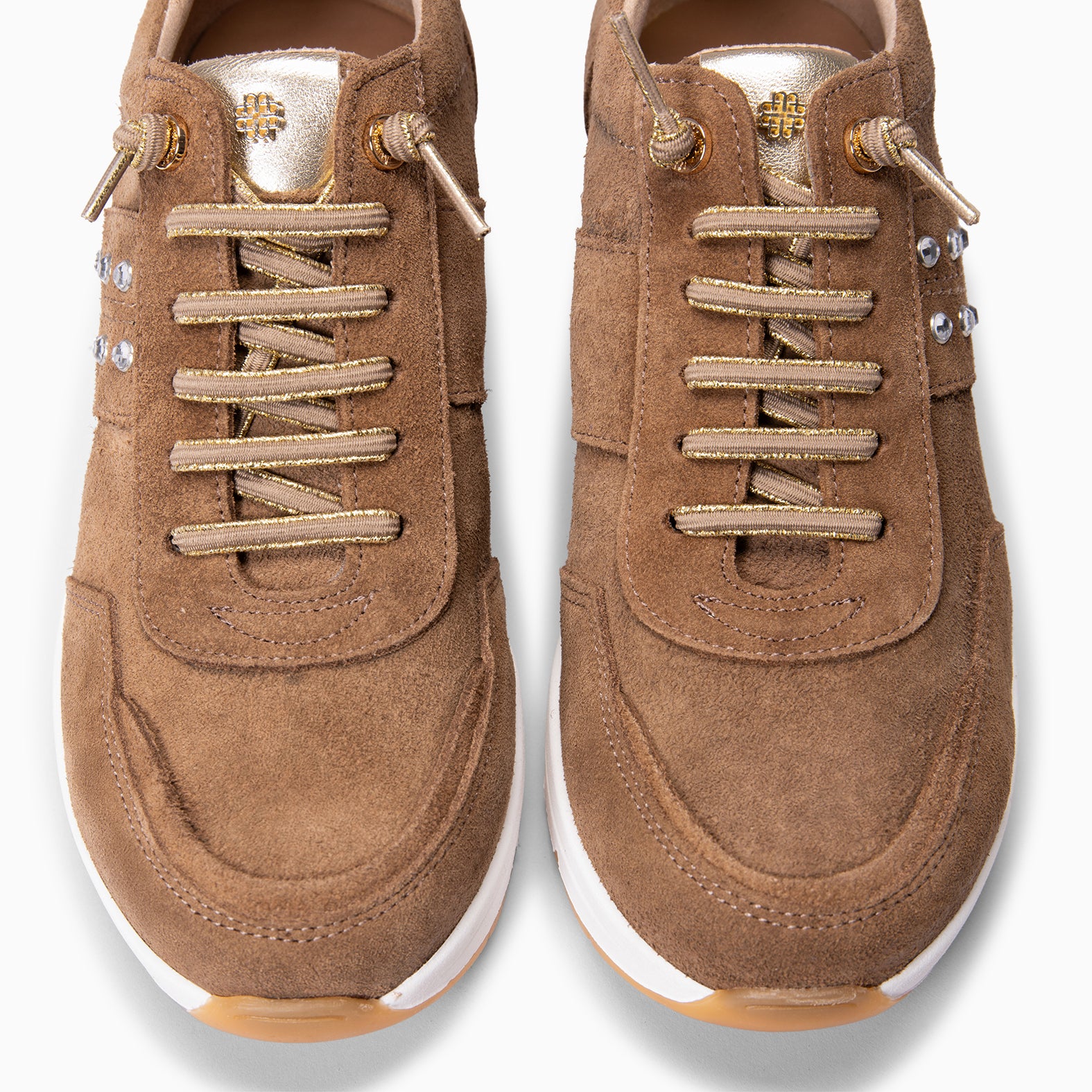 METZ - Zapatillas con cuña de ante TAUPE - Image 4