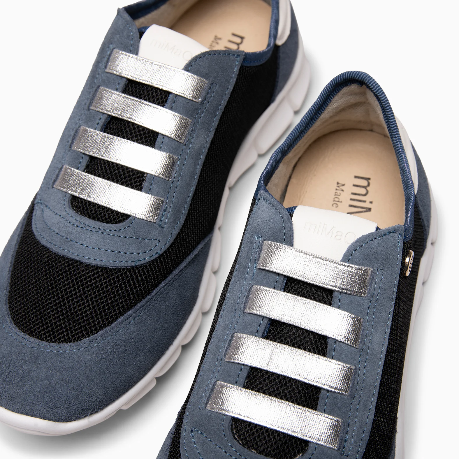FÜSION 01 - Zapatillas para mujer multi-material AZUL - Image 4