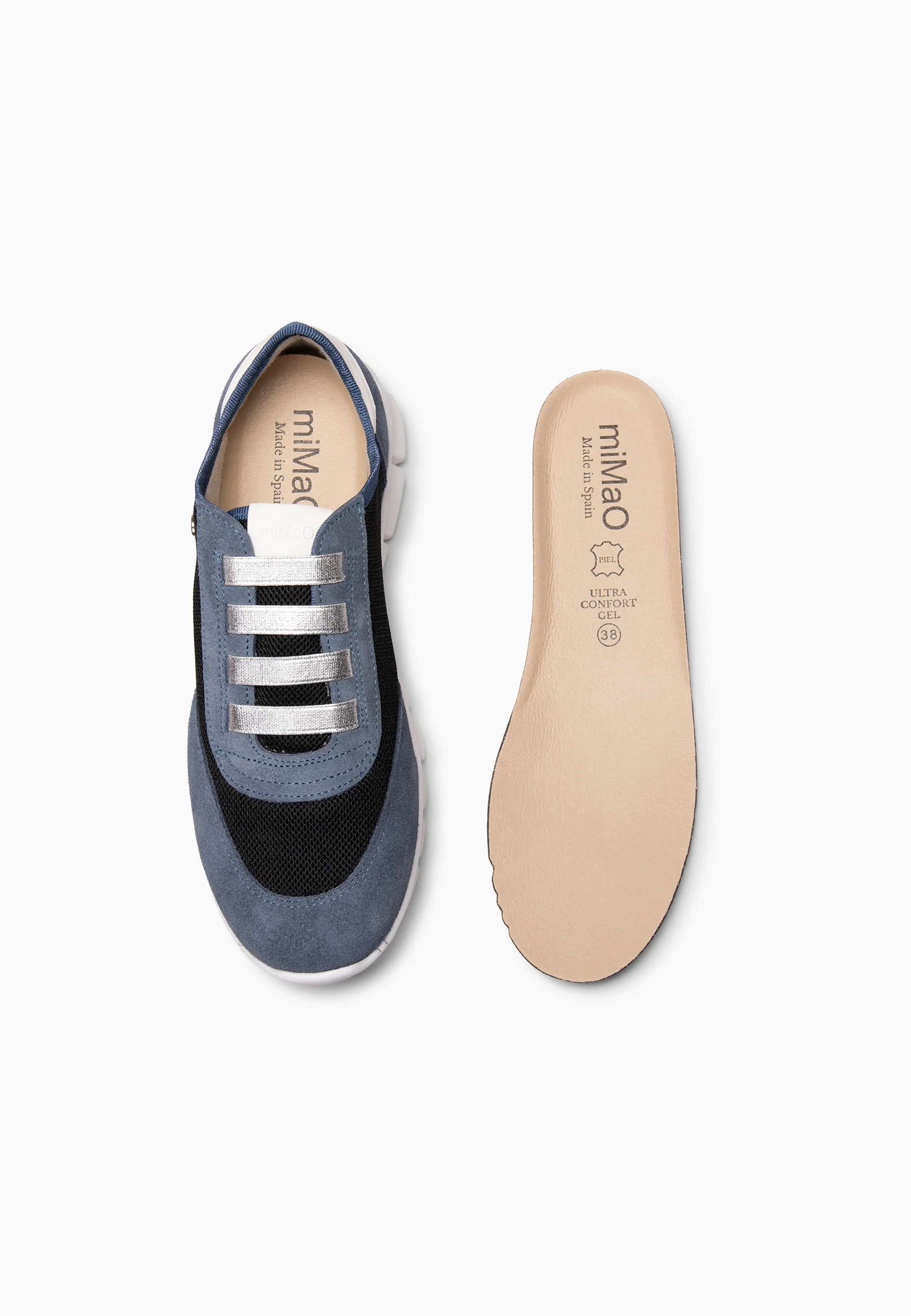 FÜSION 01 - Zapatillas para mujer multi-material AZUL - Image 8