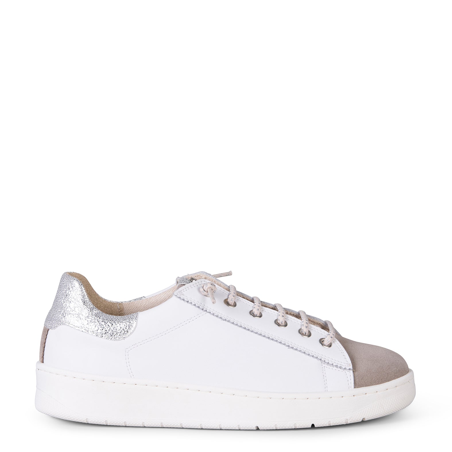 NANTES - Zapatillas Elegantes TAUPE BLANCO - Image 3