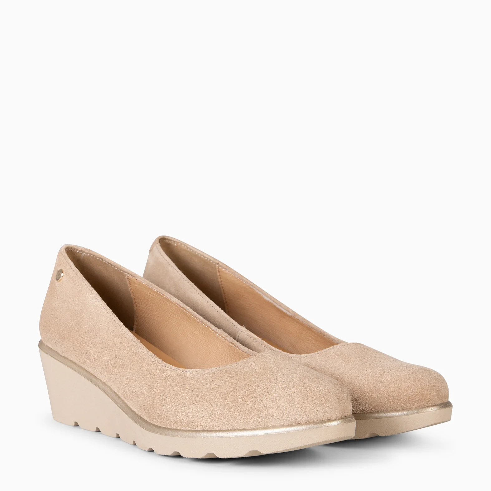 IRIS - Bailarina con cuña BEIGE - Image 9