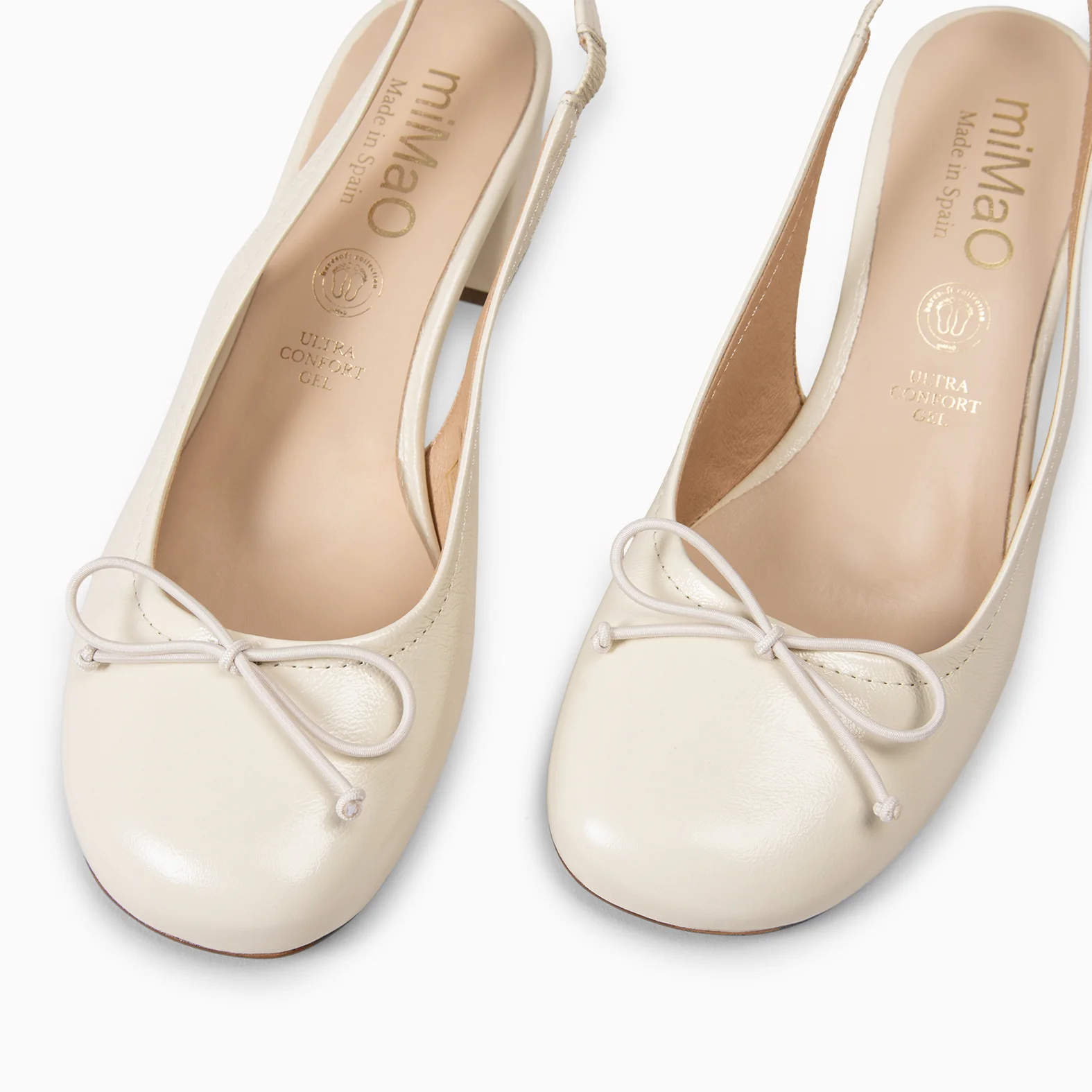 DOROTHY - Zapatos de tacón destalonado Baresoft BEIGE - Image 4