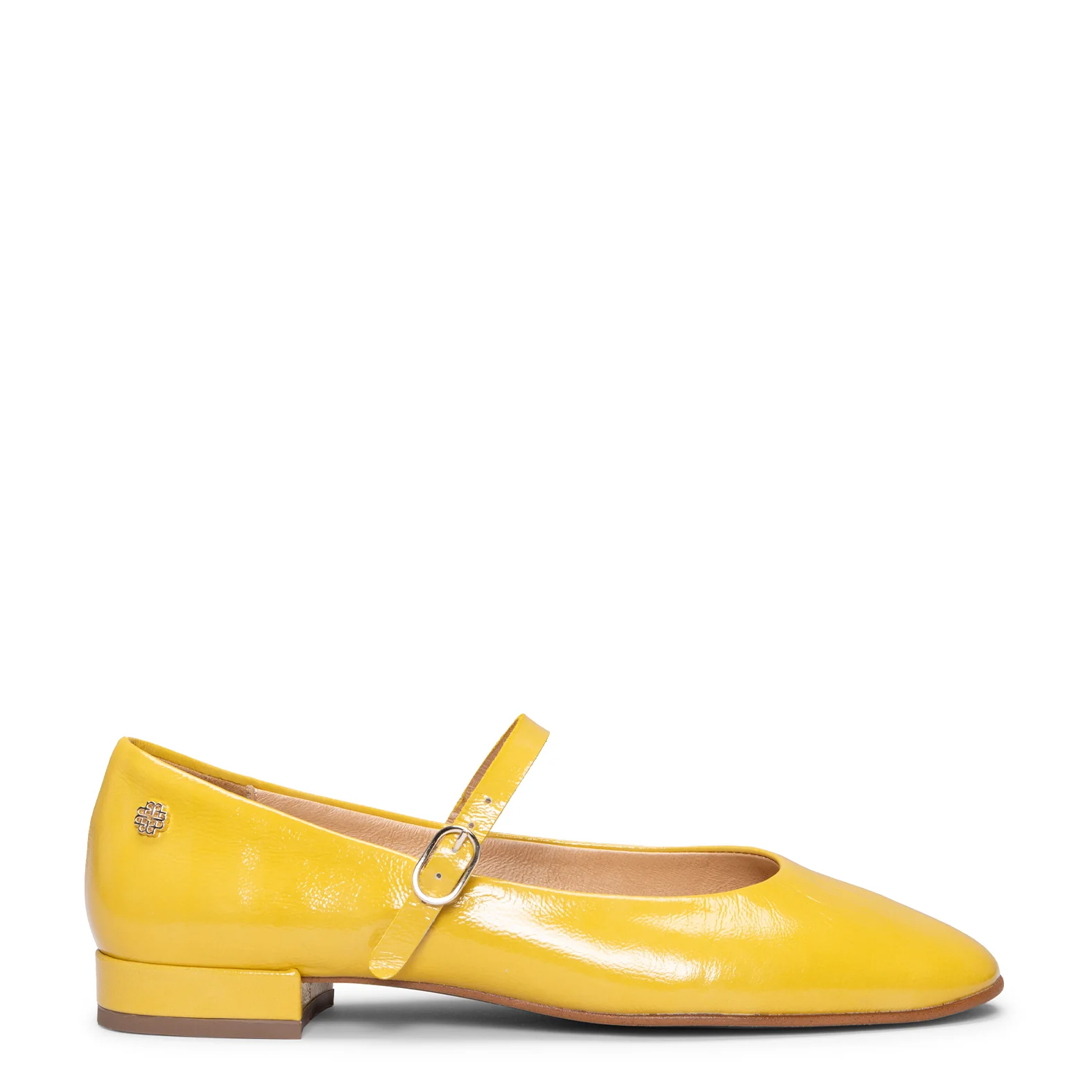 ZOE - Mercedita con tira en piel de charol AMARILLO - Image 3