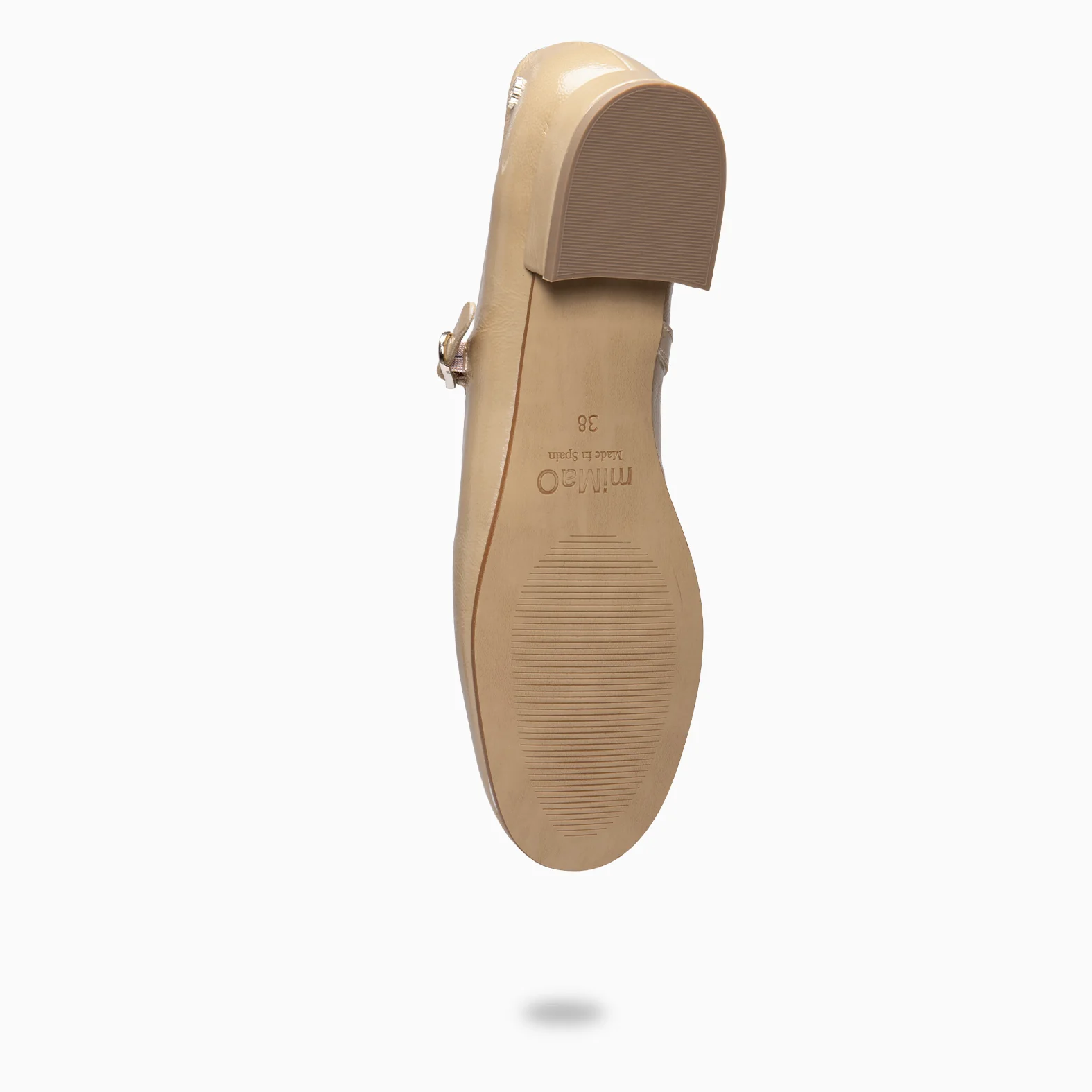 ZOE - Mercedita con tira en piel de charol BEIGE - Image 6