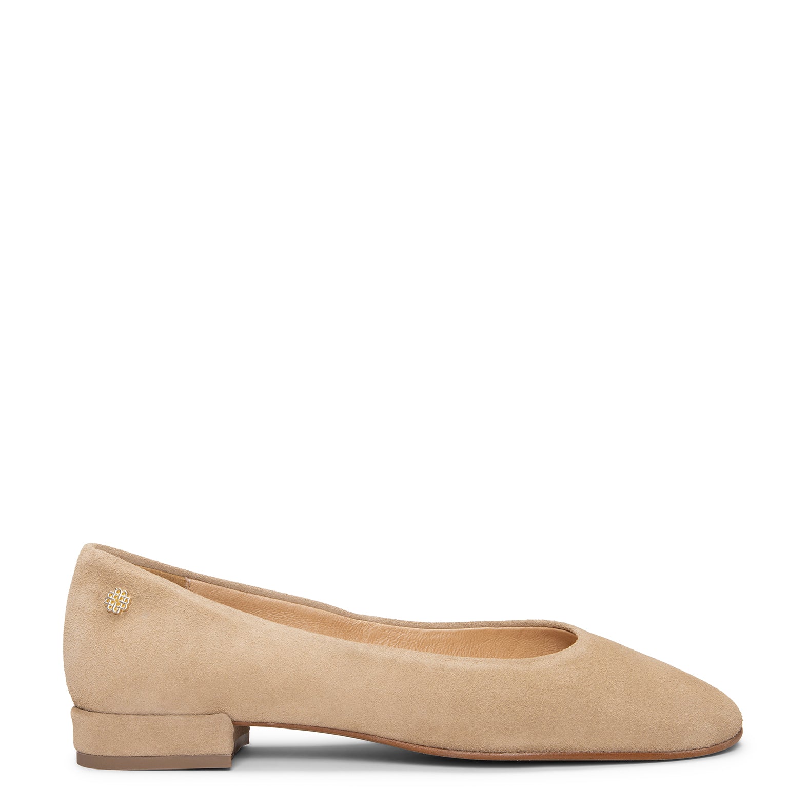 CHLOE - Bailarinas de ante con puntera redonda BEIGE - Image 3