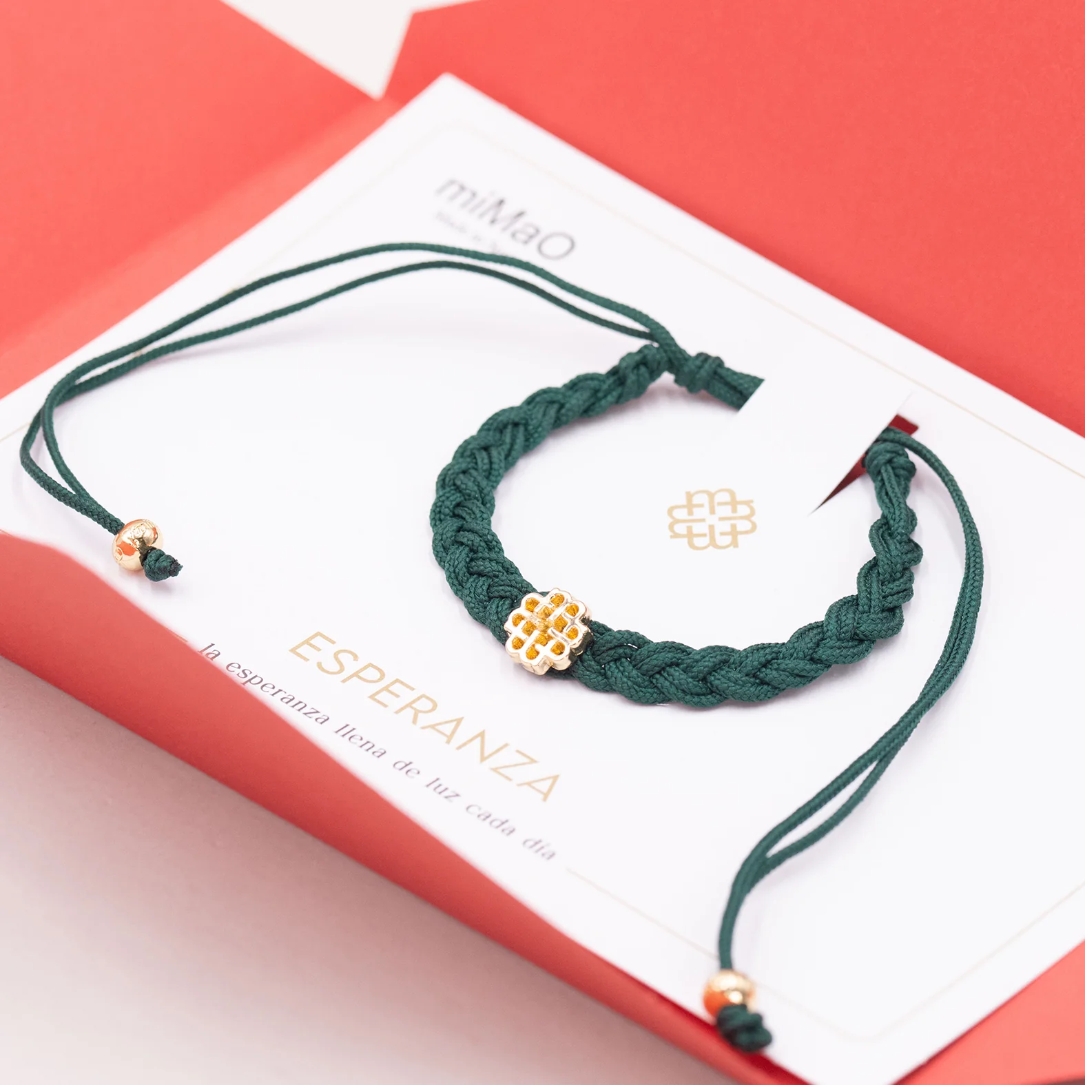PULSERA VERDE DE LA ESPERANZA ORO - Image 4