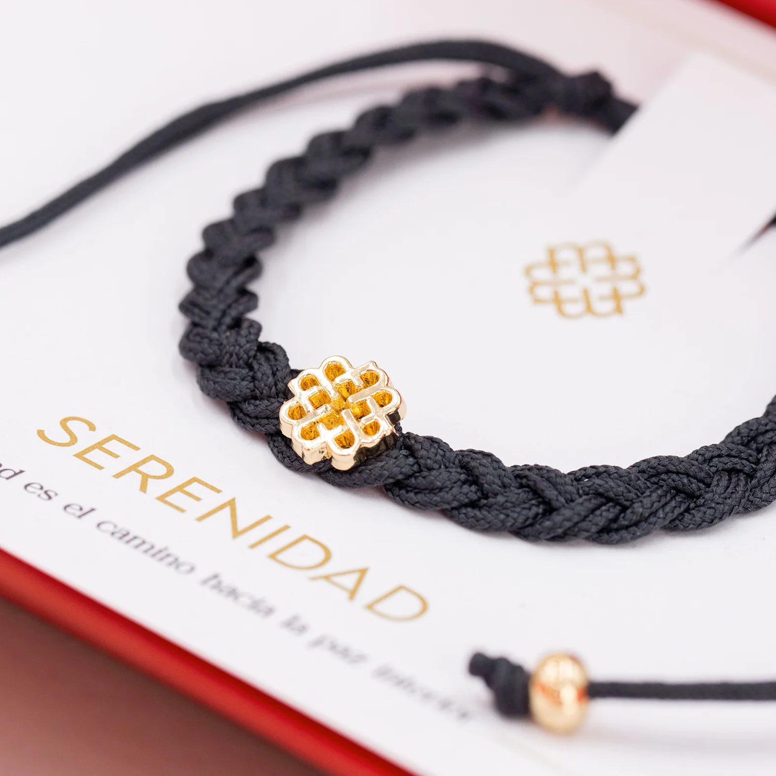 PULSERA GRIS DE LA SERENIDAD ORO - Image 3