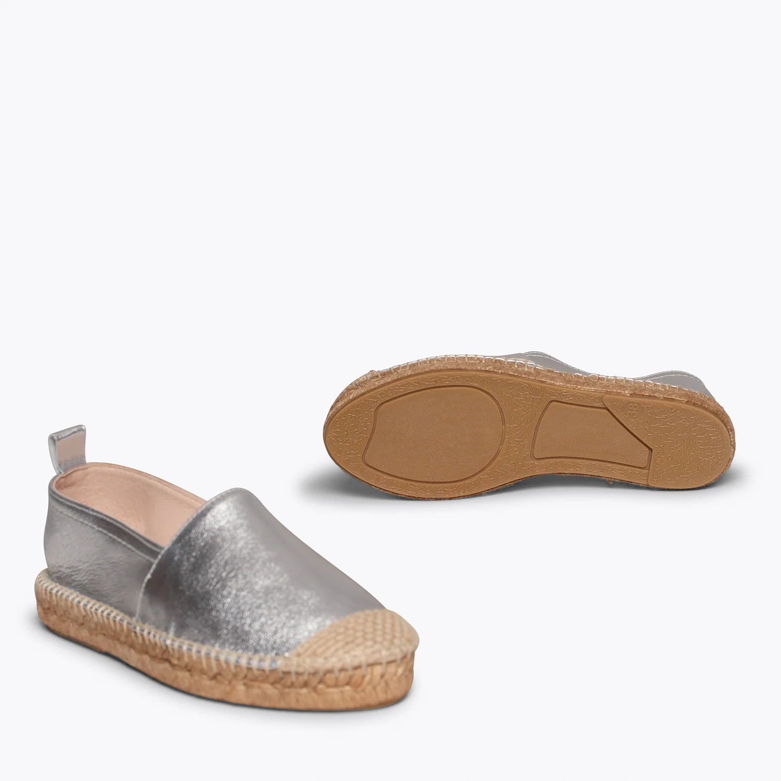 ALPARGATA - Zapatilla de esparto PLATA para mujer - Image 4